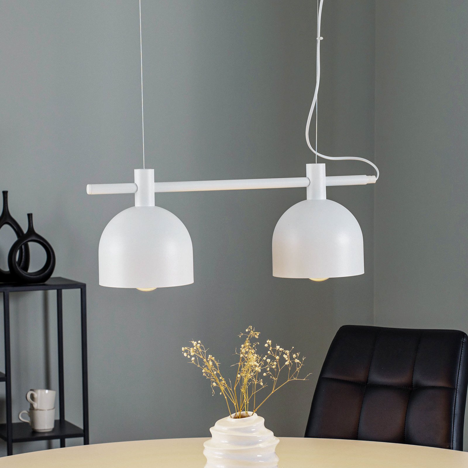 ALDEX Lampă suspendată 976 2 becuri alb - Camera de zi / sufragerie - Scandinavă - Metal