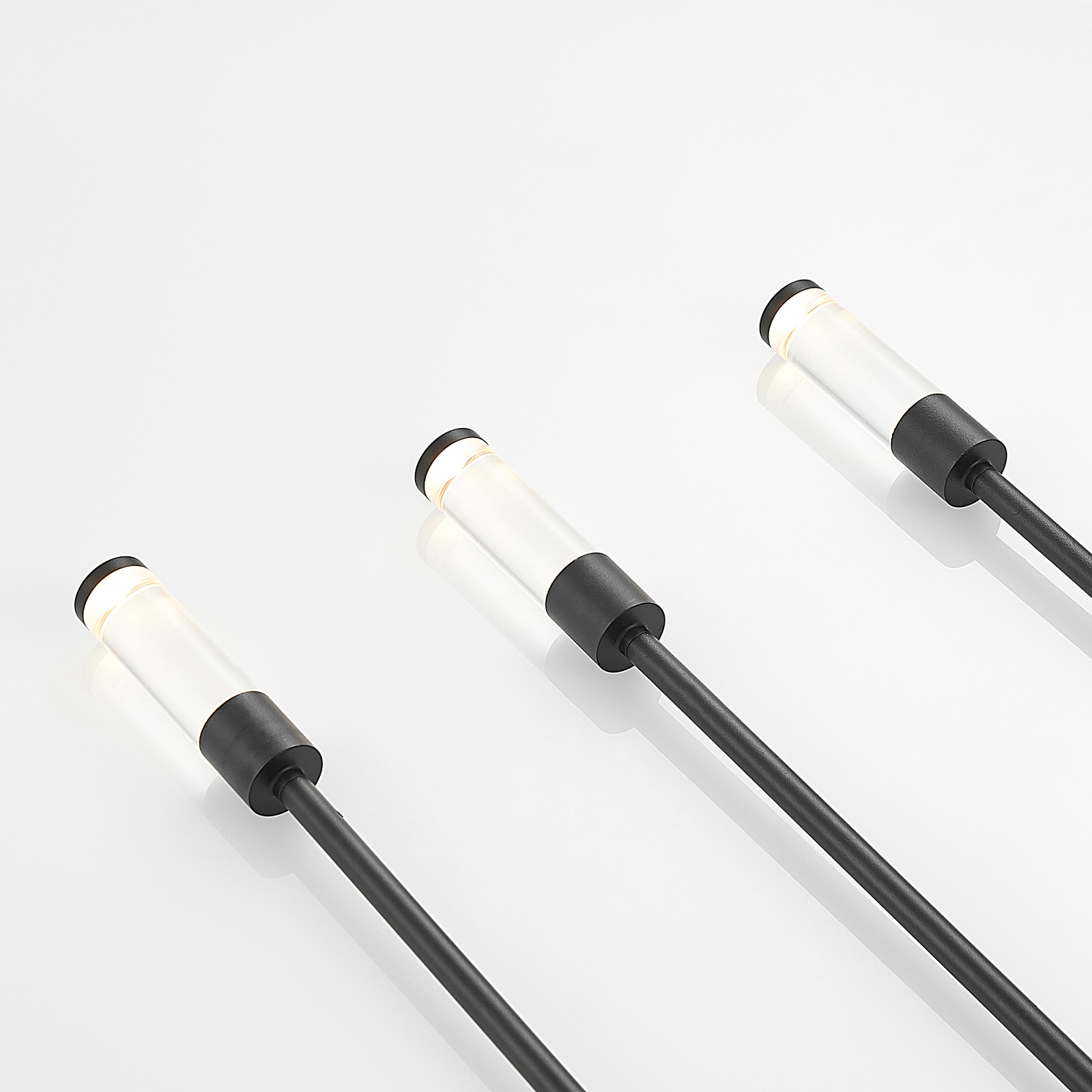 Lindby Laurelin LED grondspies lampenset, 3 stuks