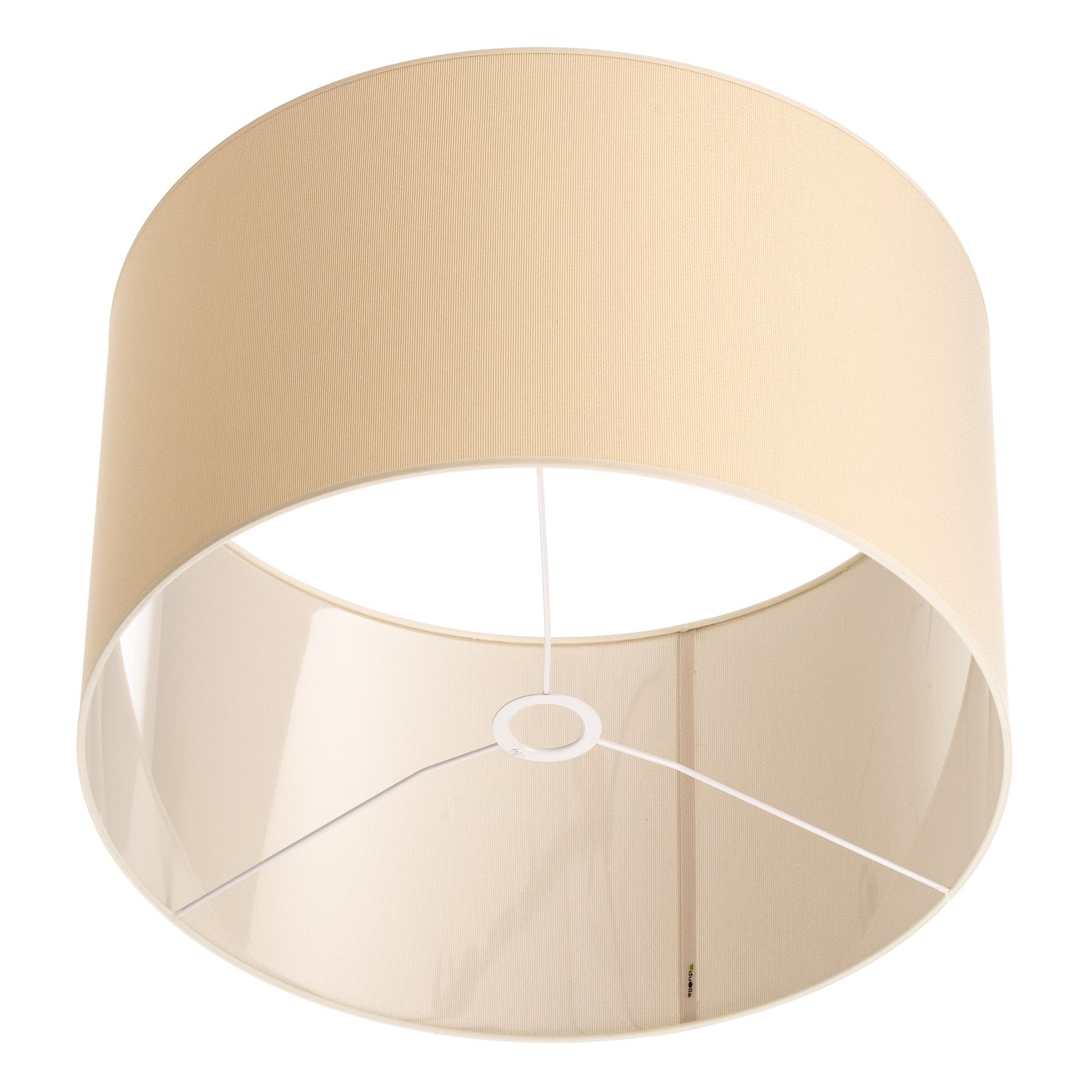 Lampenschirm Roller Ø 50 cm, ecru/gold