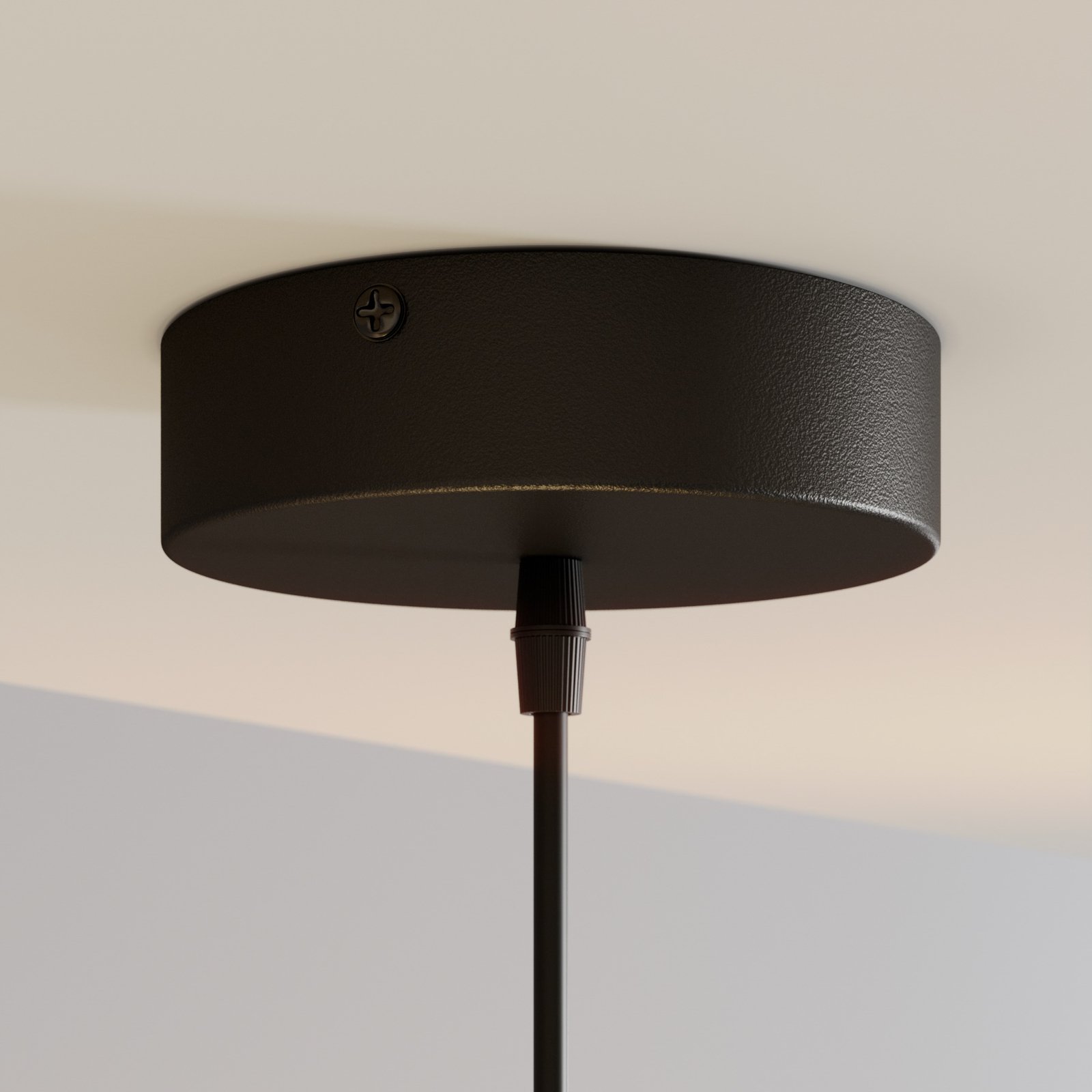 Cubus Pendelleuchte Ø 30 cm rauchgrau Glas E27