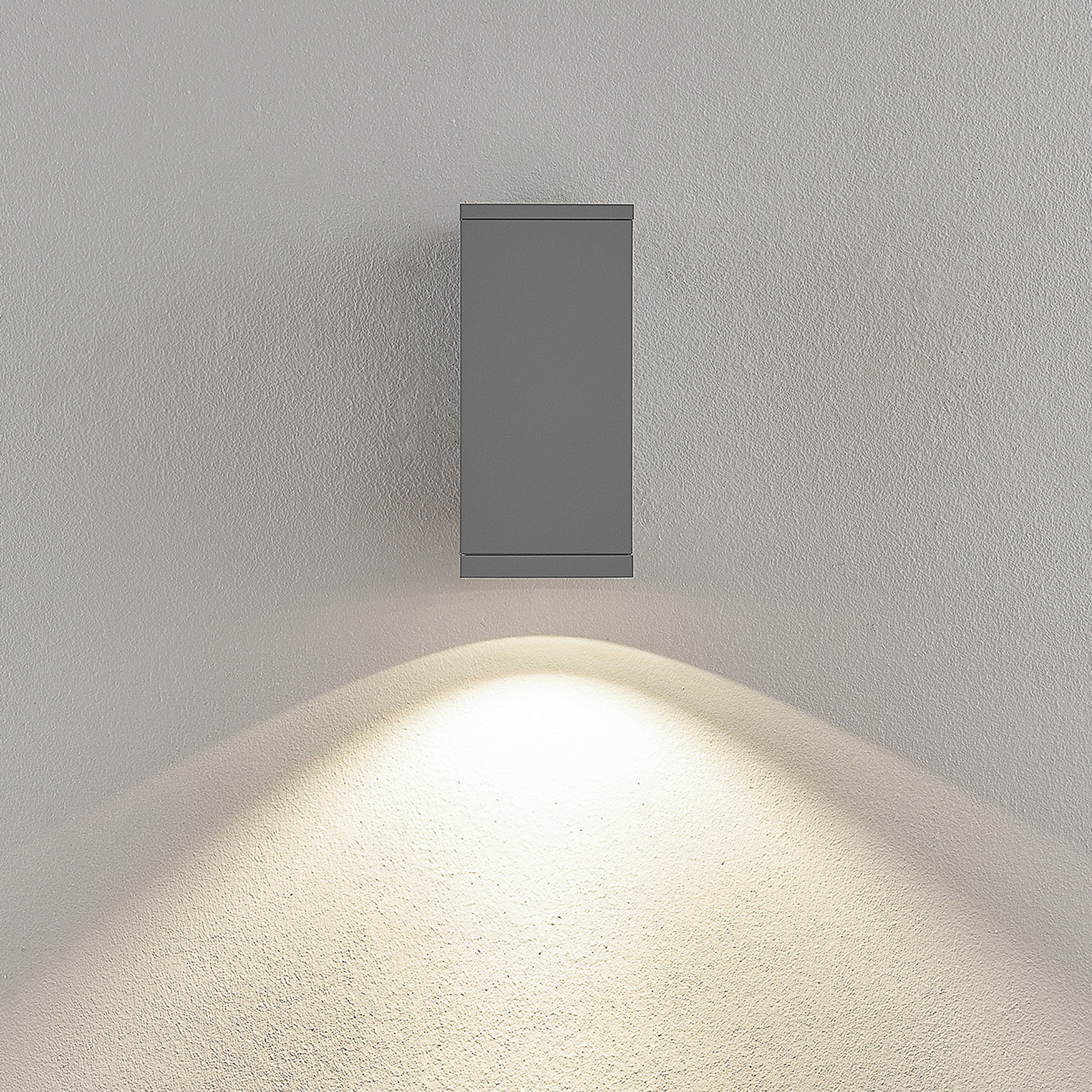 LED-Außenwandlampe ShoreLine Pro Square, hellgrau, 830/840 LED-Außenwandlampe ShoreLine Pro Square, hellgrau, 830/840