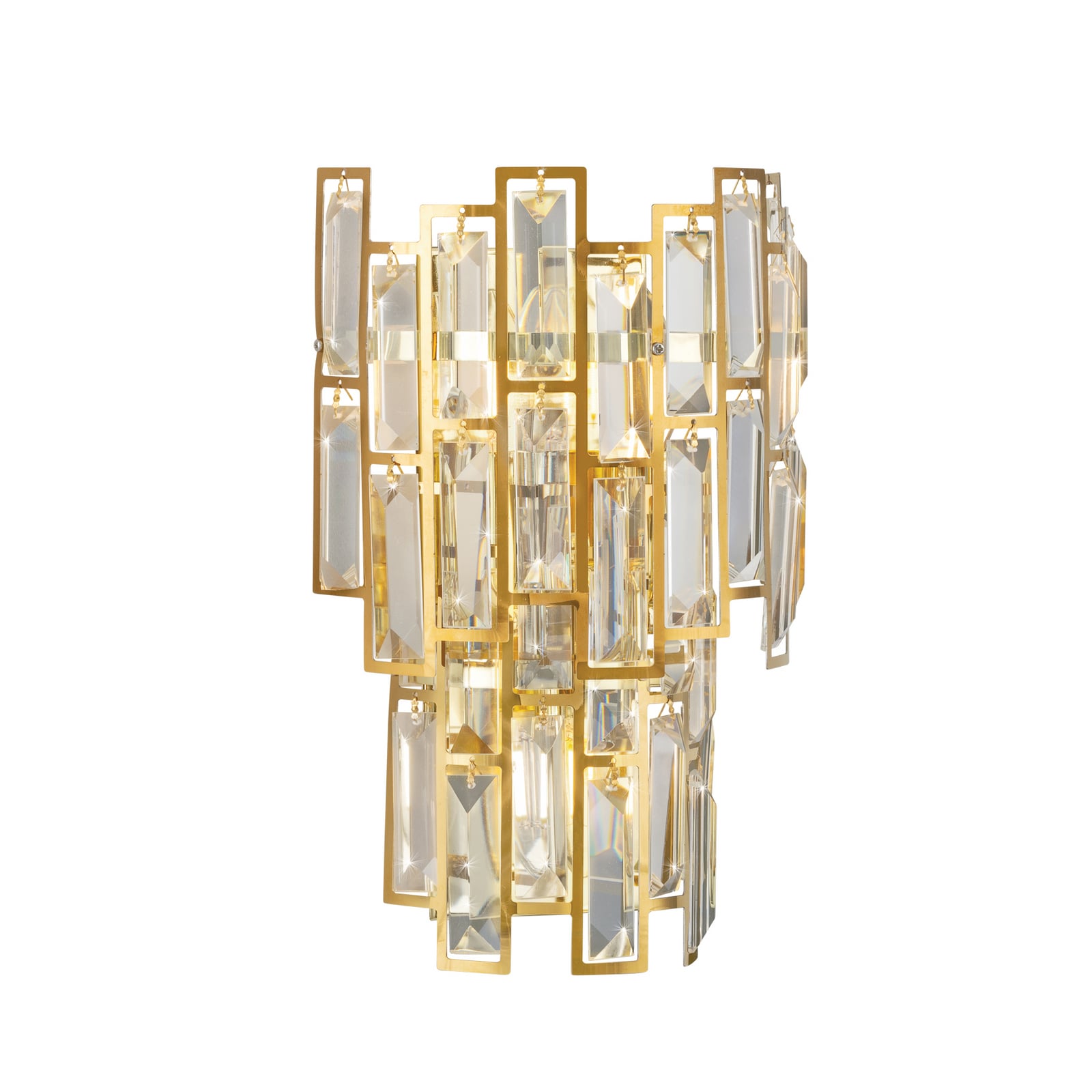 Calmeilles Wandleuchte, messing, 33 cm Glas - Stars of Light