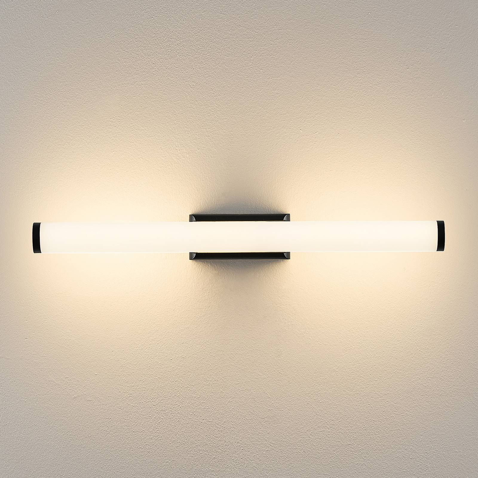  Molto Luce Led-wandleuchte Vina S, Schwarz, Breite 40 Cm, Ip44, Cct 