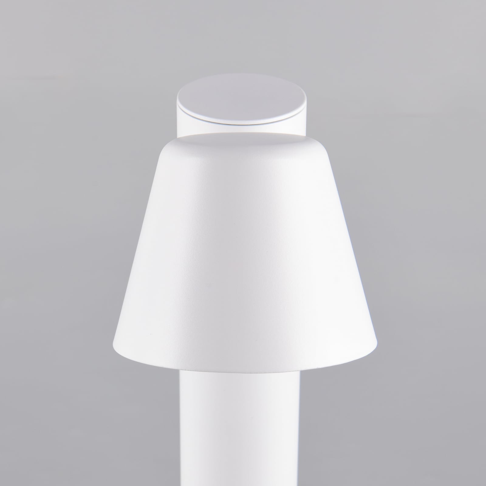 Wegelampe Beni, weiß matt, Höhe 100 cm, Metall