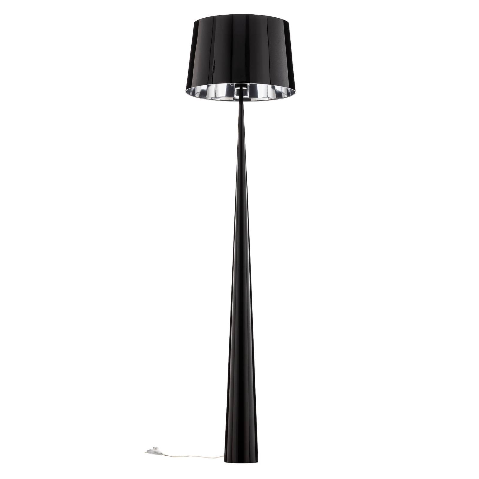 Stehleuchte Totem LS mit Chrom-Finish, schwarz