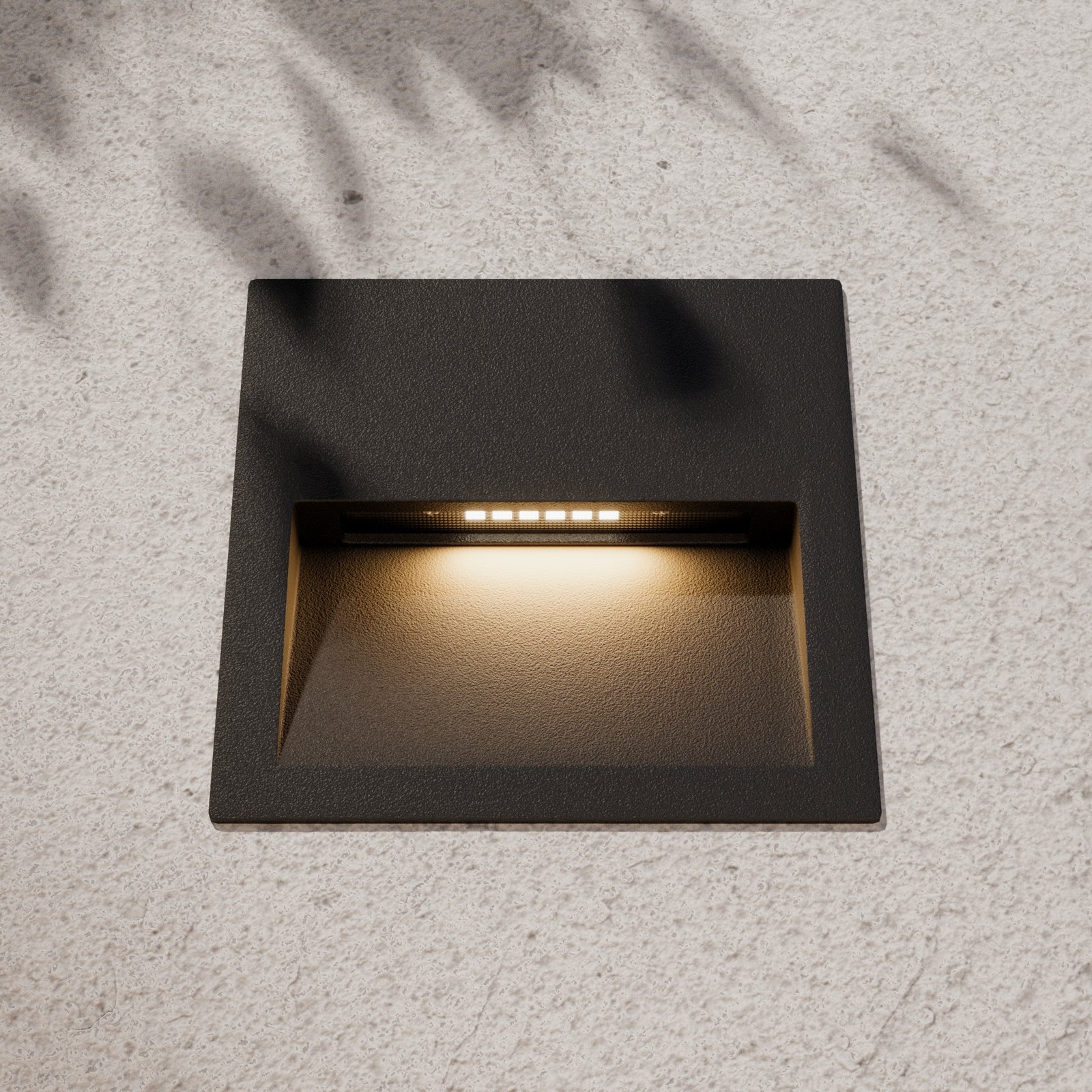 Loya Square Spoturi Exteriorul Încastrat IP54 Dark Grey - Lucande