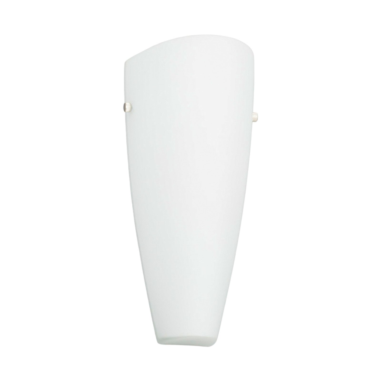 Glass wall light Hermine in white