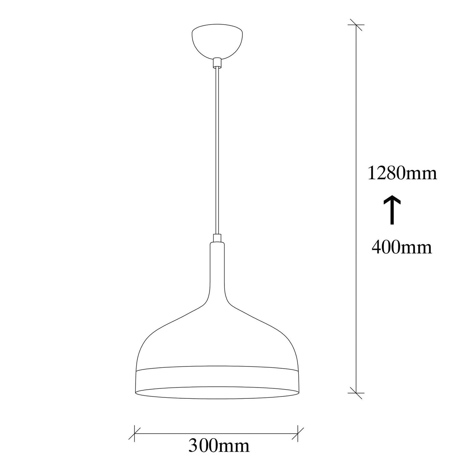 Sivani MR-826 hanglamp, zwart/goud, metaal, Ø 30 cm