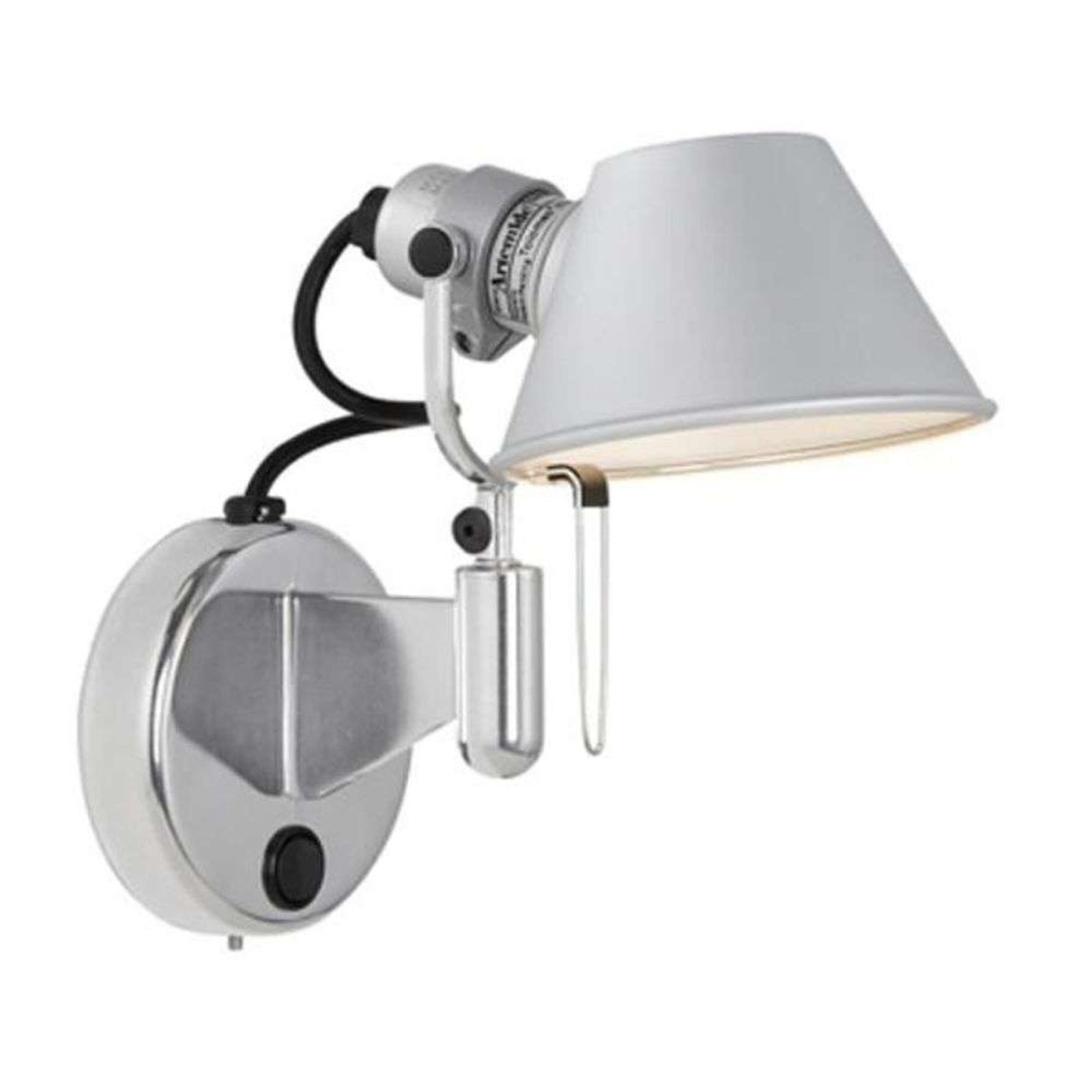 Tolomeo Micro Faretto Applique da Parete senza Interruttore LED Alu - Artemide