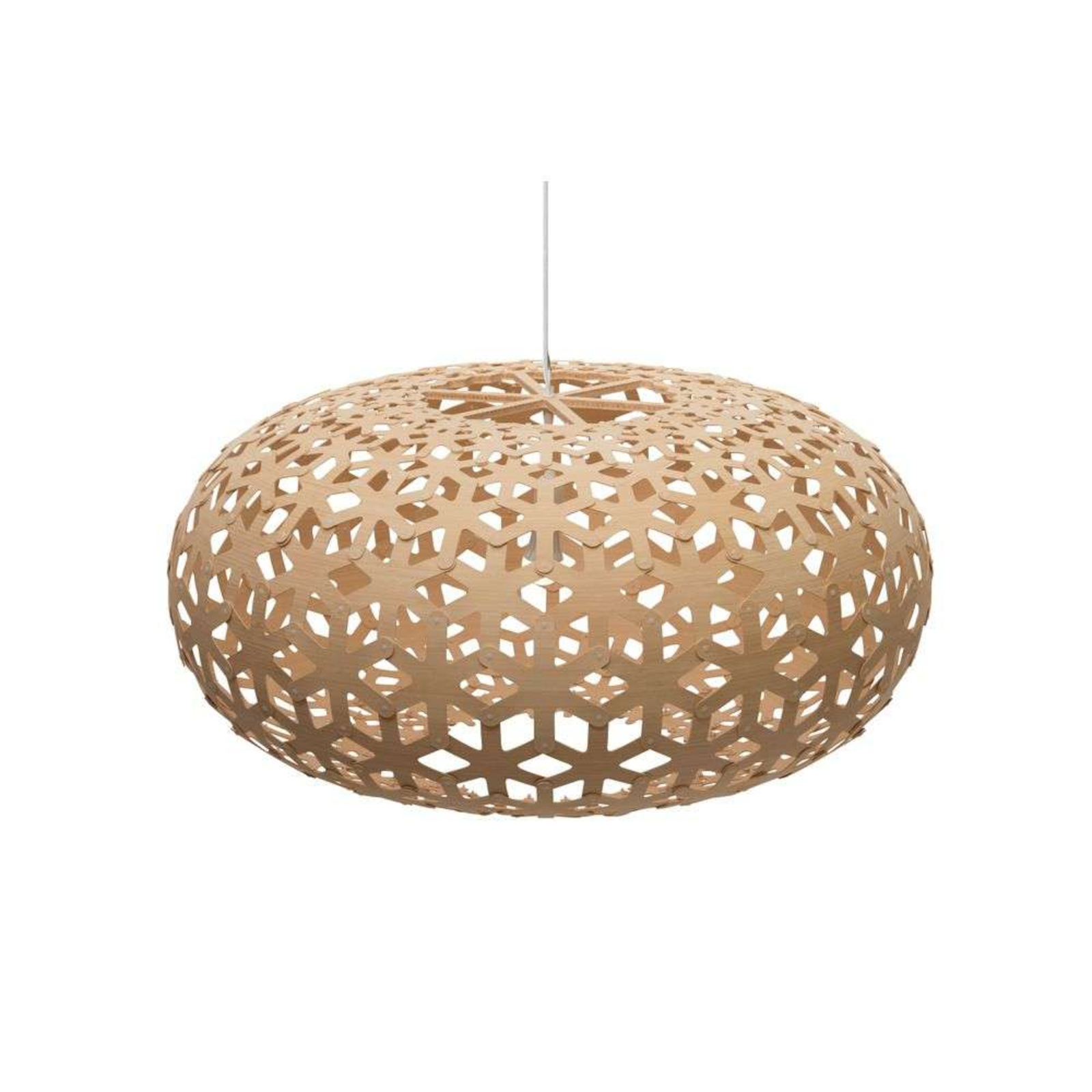 Snowflake Lustră Pendul Ø80 Bamboo - David Trubridge