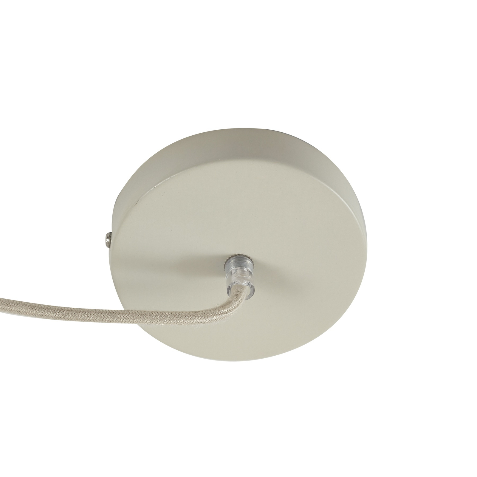 Lindby suspension Elover, beige, Ø 45 cm, fer