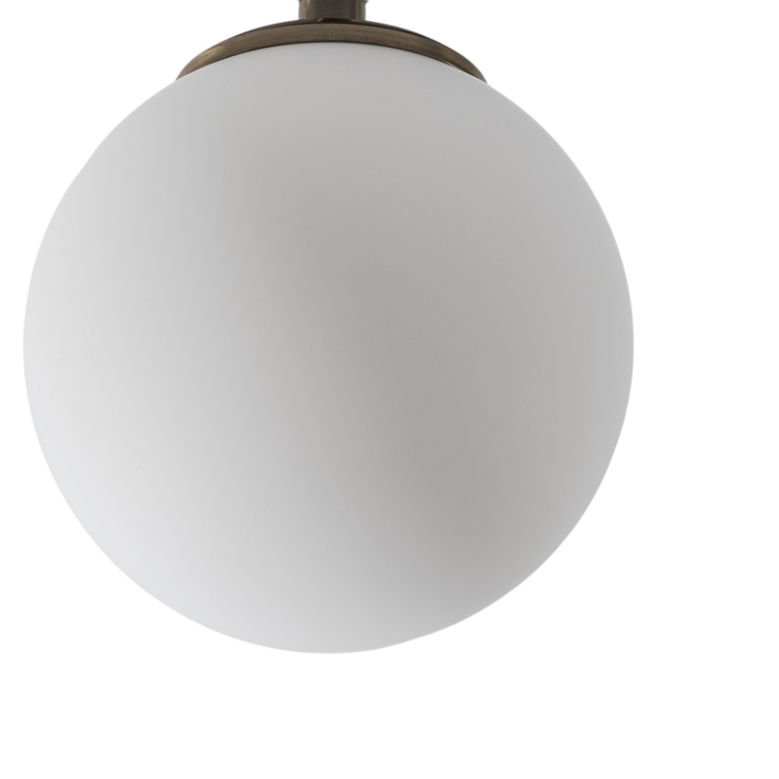 Atmaca 10220 ceiling lamp, antique gold, opal glass, Ø 15 cm