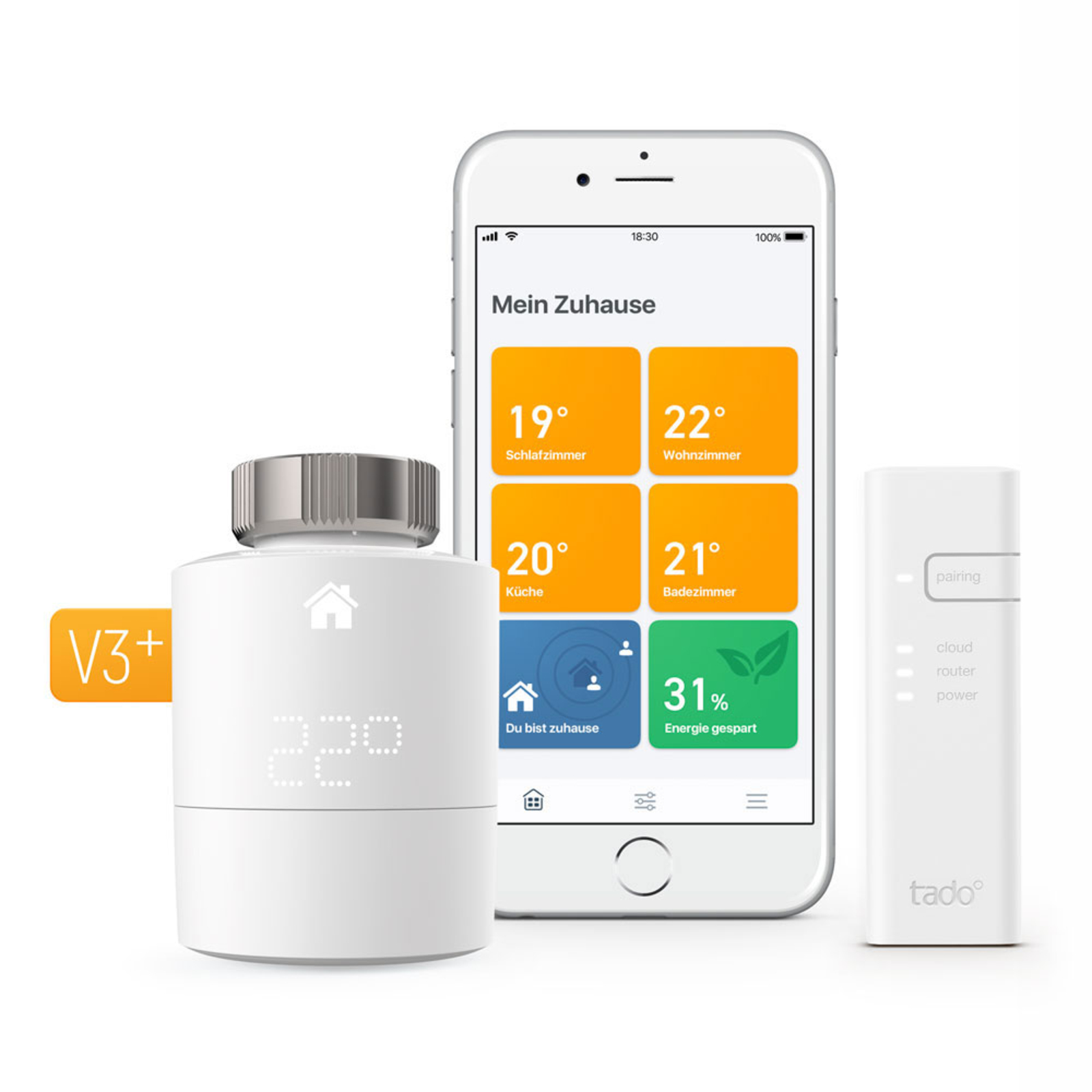 tado° Smart radiatortermostat, startsæt V3+