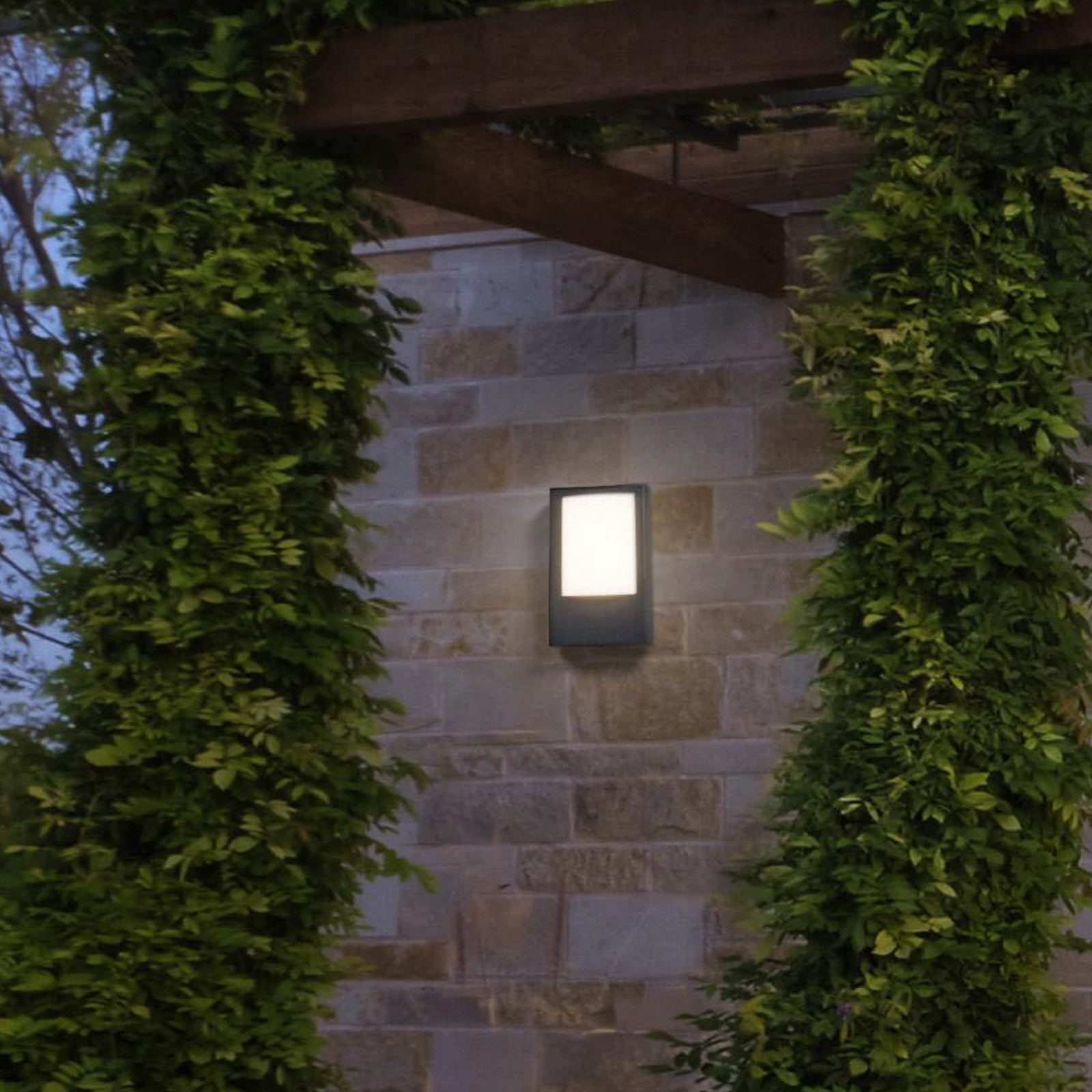 LEDVANCE Lâmpada LED de parede exterior Estilo Endura, cinzento escuro