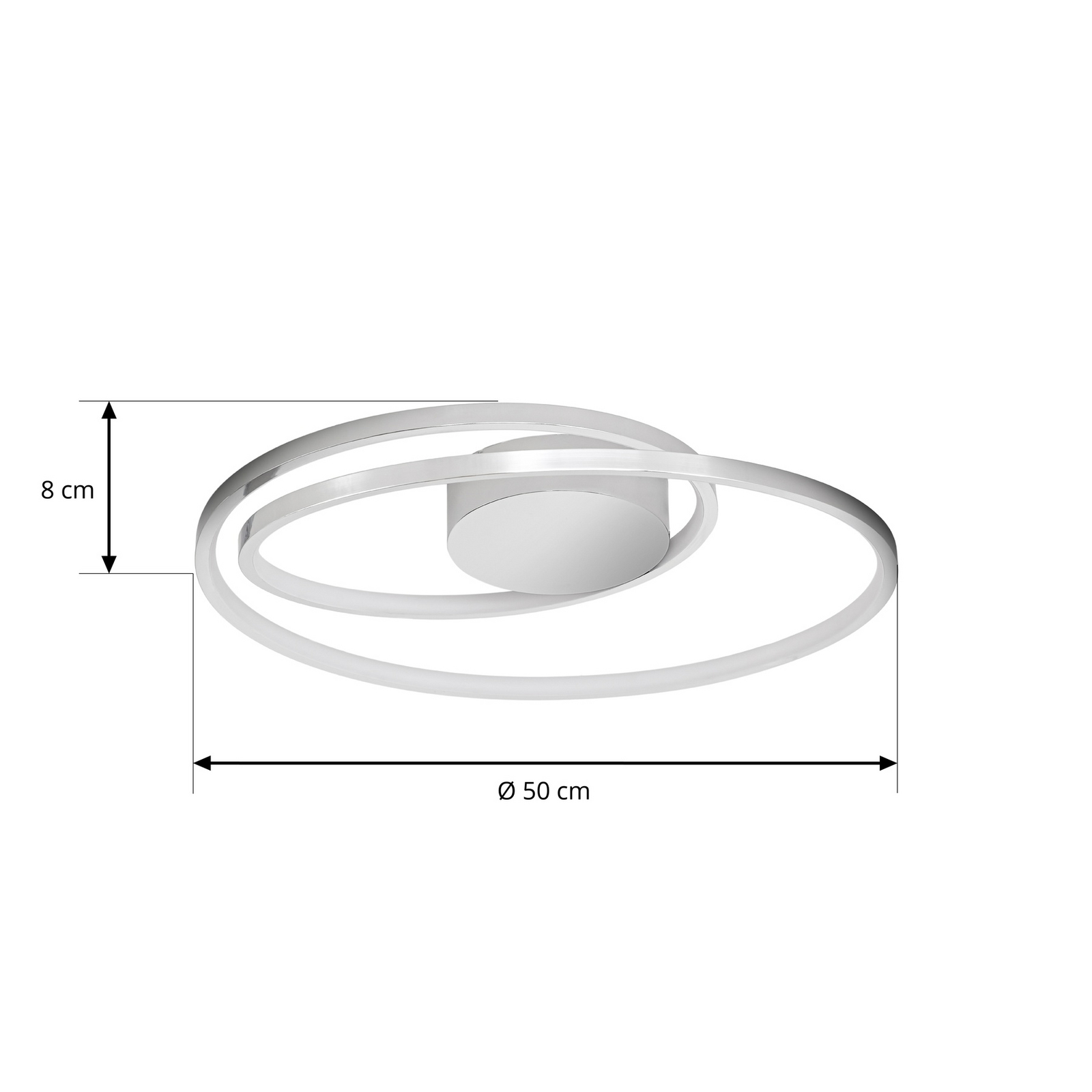 Maire Plafonnier Chrome - Lucande Maire Plafonnier Chrome - Lucande