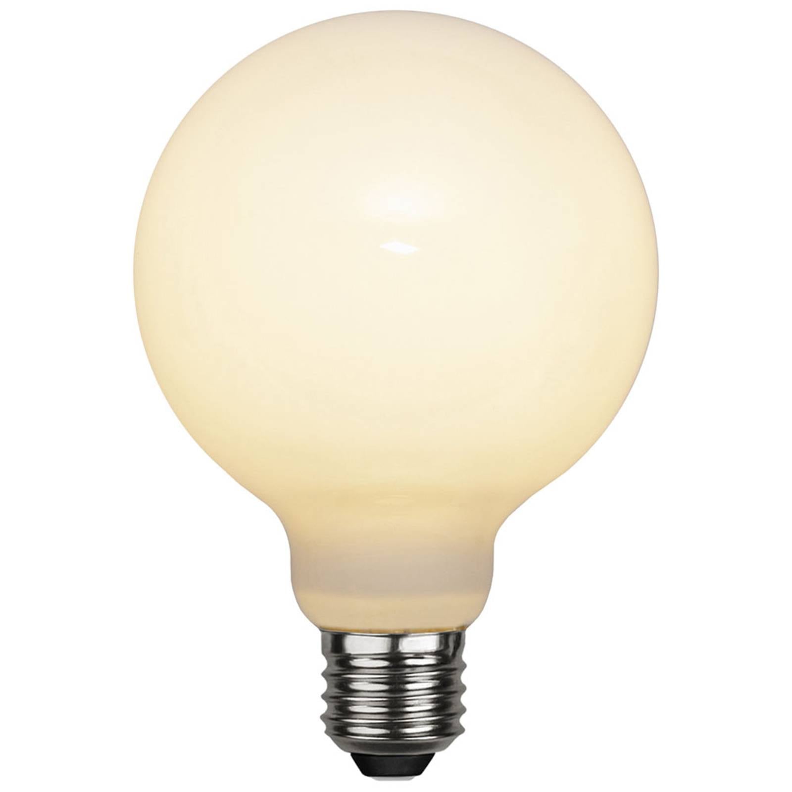 LED-Globelampe E27 G95 7,5W 3-step-dim, opal