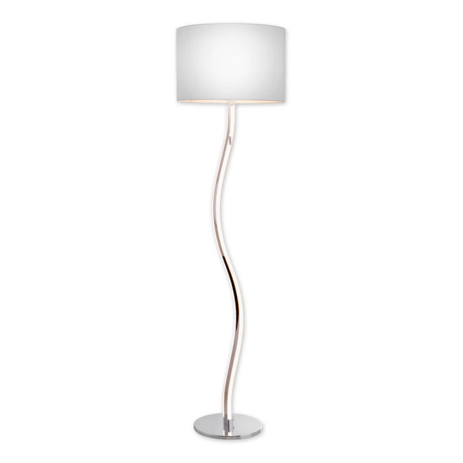 Zakrivená stojaca lampa Maren s diódami LED