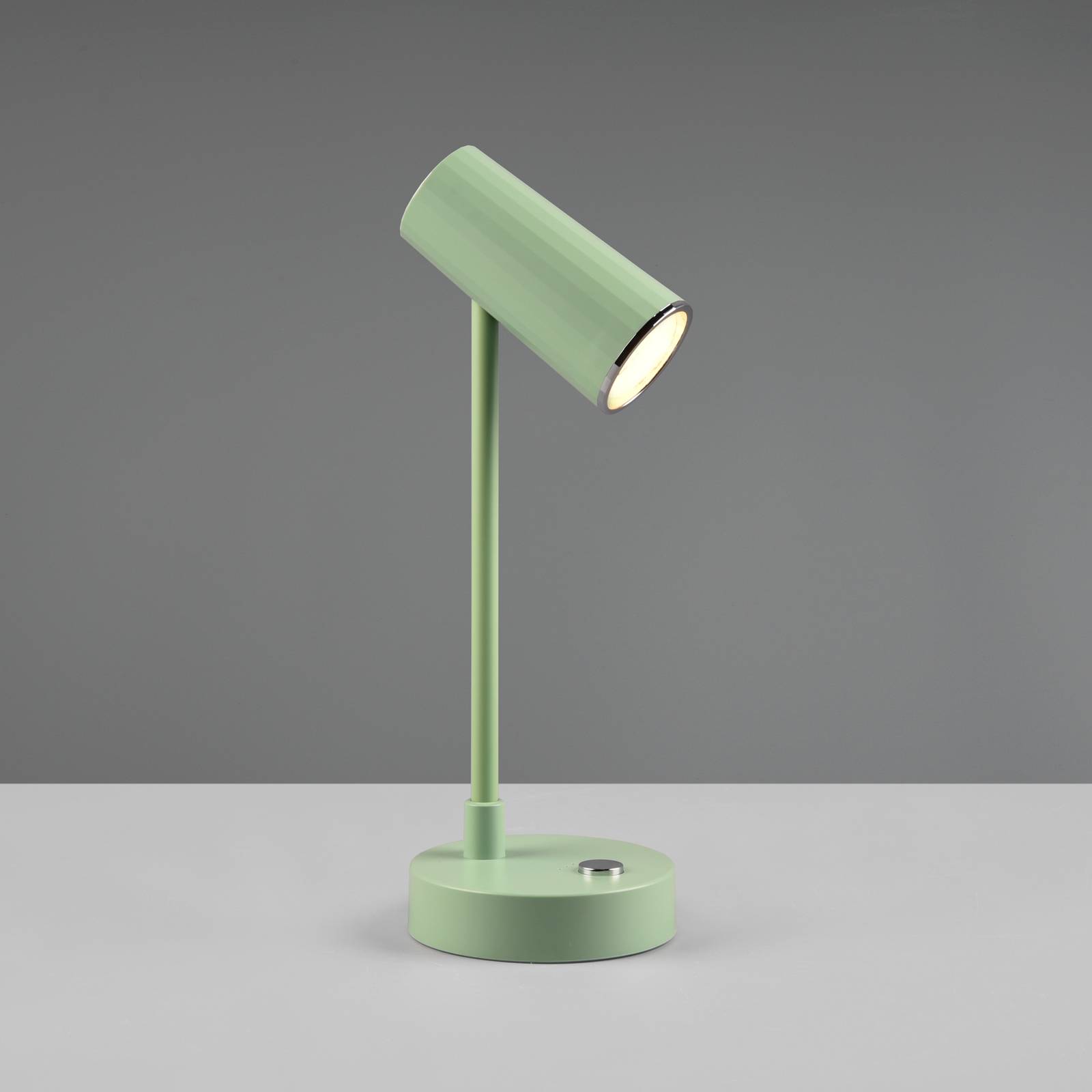 Image of Reality Leuchten Lampe à poser LED Lenny CCT batterie, verte 4017807559071