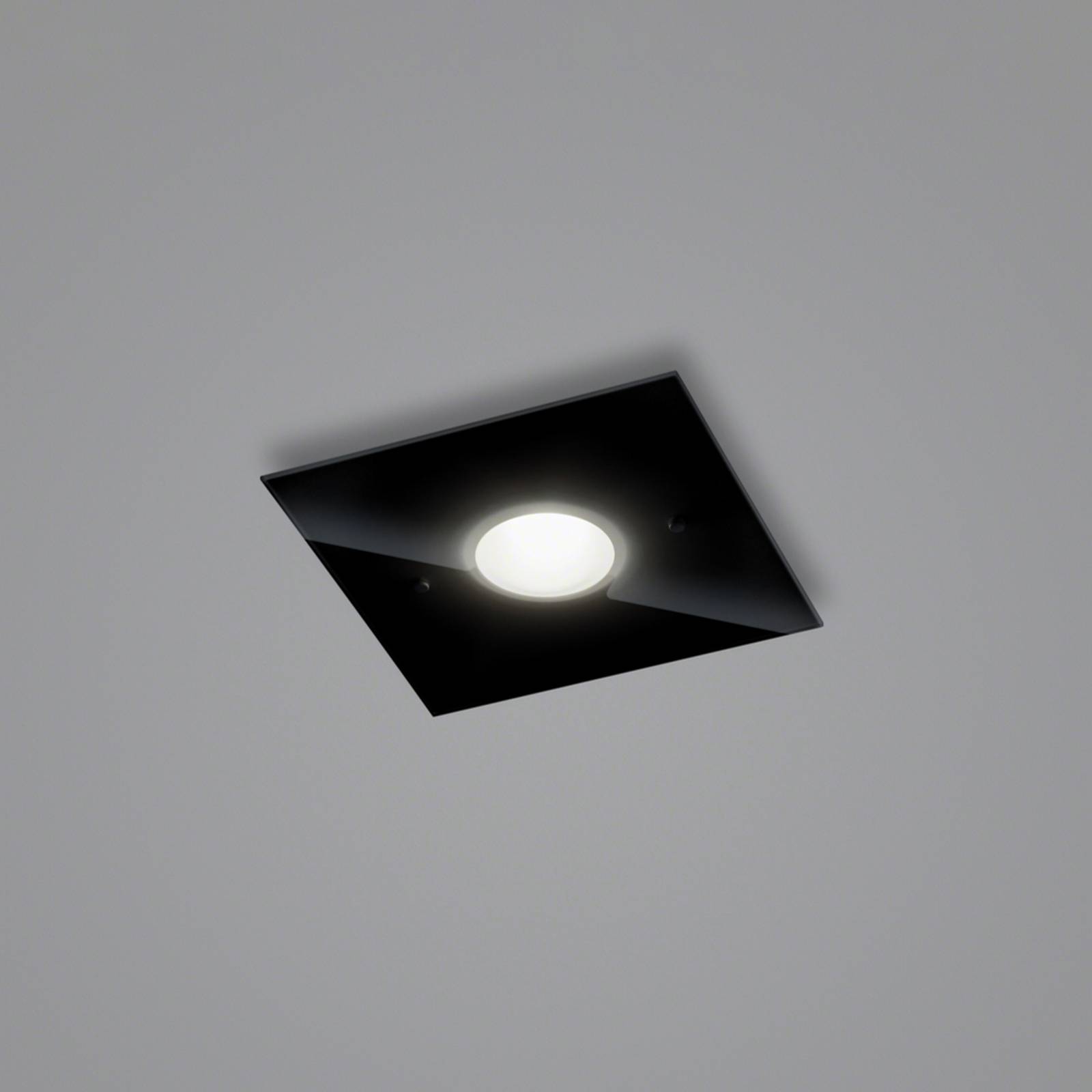 Helestra Nomi LED-loftlampe 23x23cm dim sort