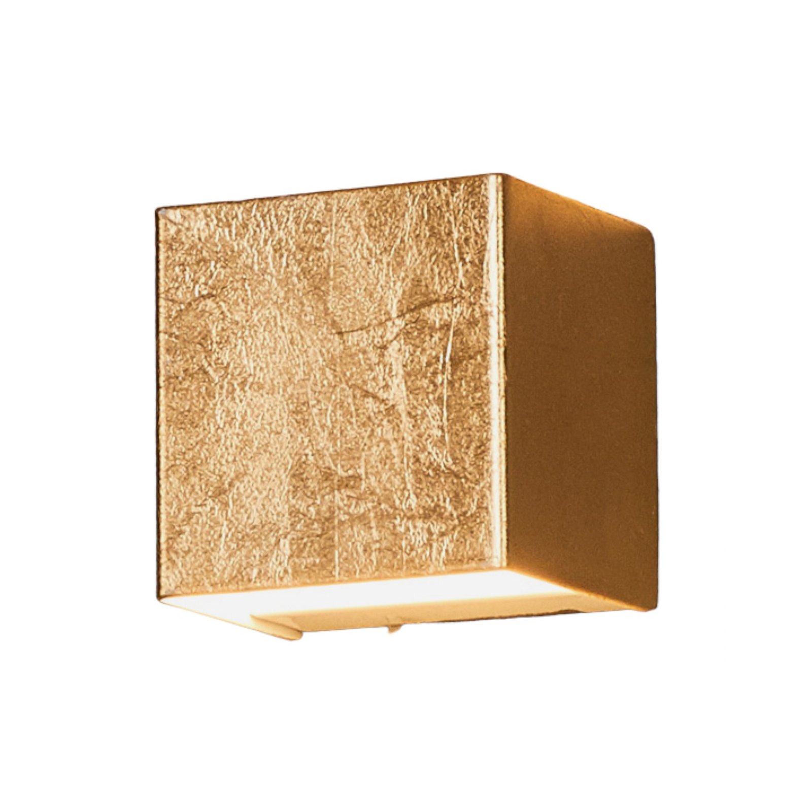 LED-Wandlampe Quentin, gold, 9 cm breit