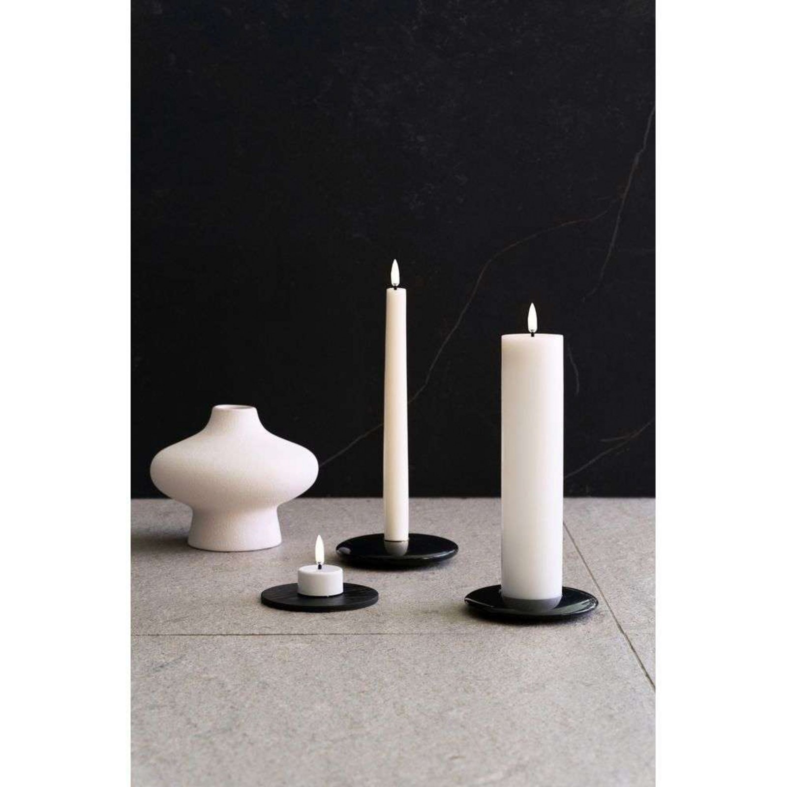 Pillar Candle LED Nordic White 4,8 x 22 cm - Uyuni Lighting