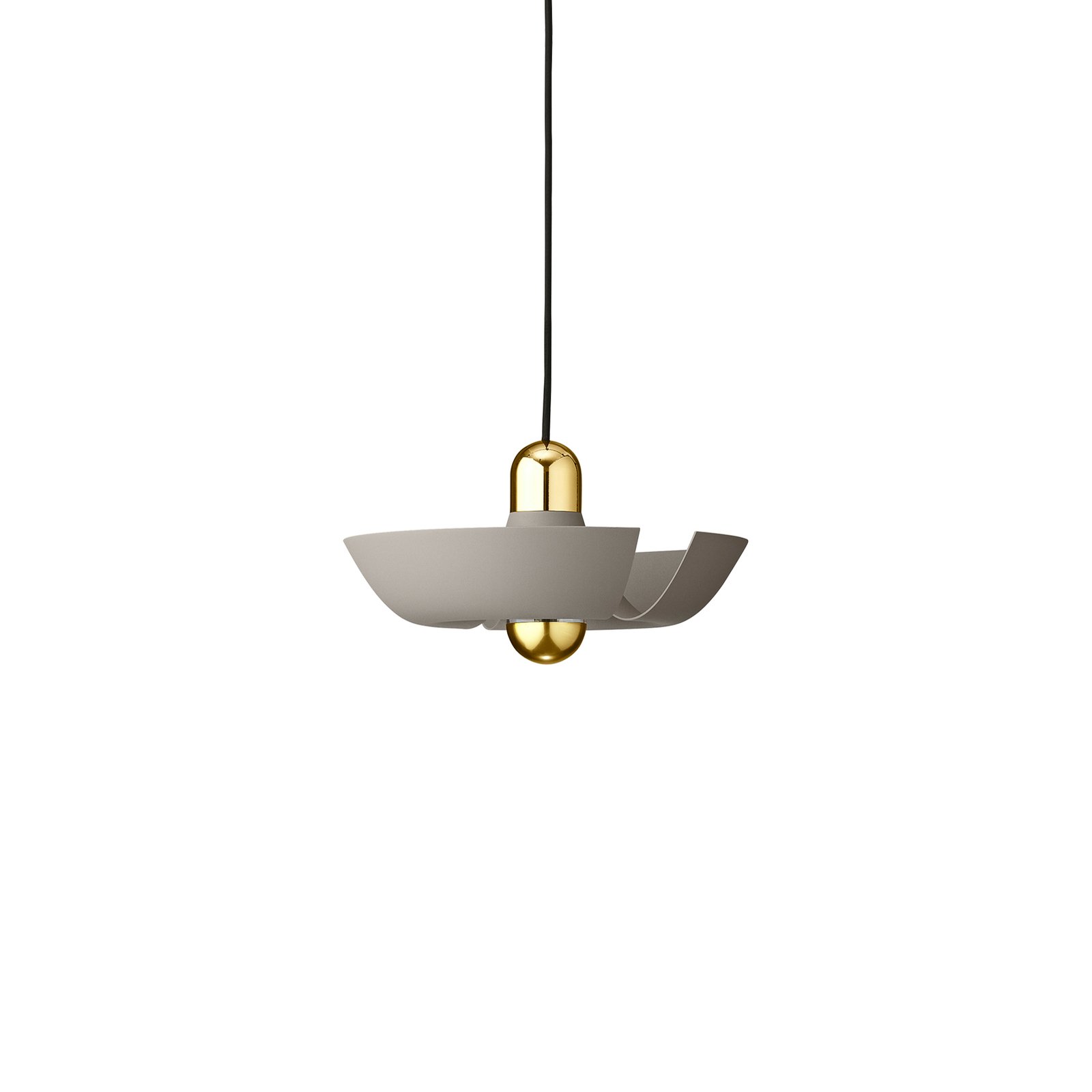 Cycnus Pendelleuchte Ø30 Taupe/Gold - AYTM