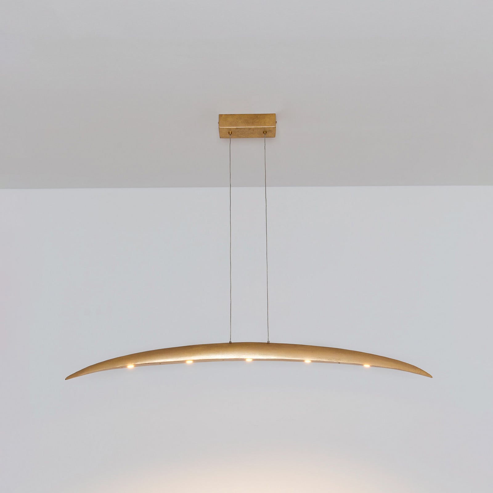 Holländer Lampă suspendată LED COSTELLAZIONE aurie lungime 122 cm metal dimabil - Camera de zi / sufragerie - Modern