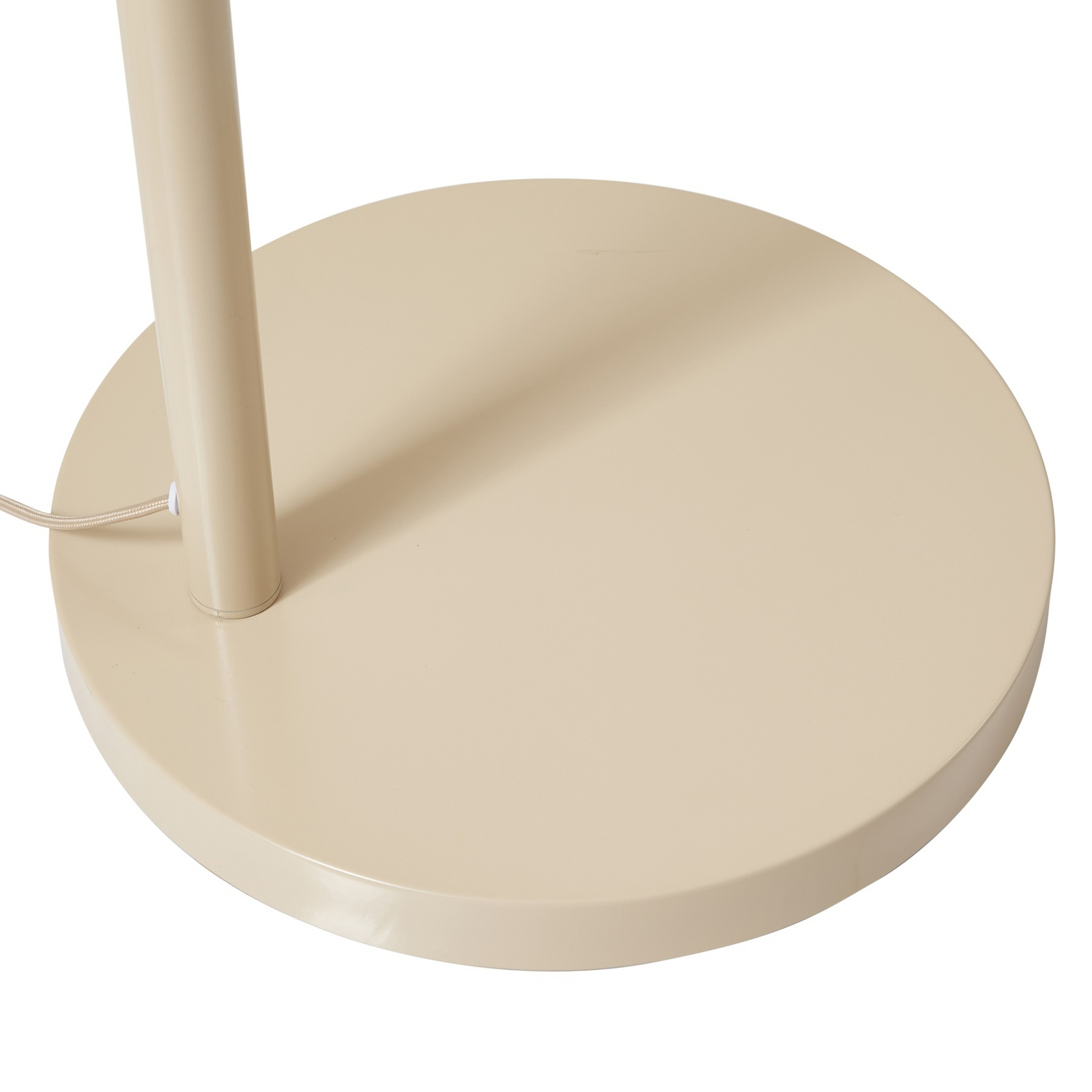 Lindby Bogenleuchte Helin, beige, Textil, Höhe 198,5 cm