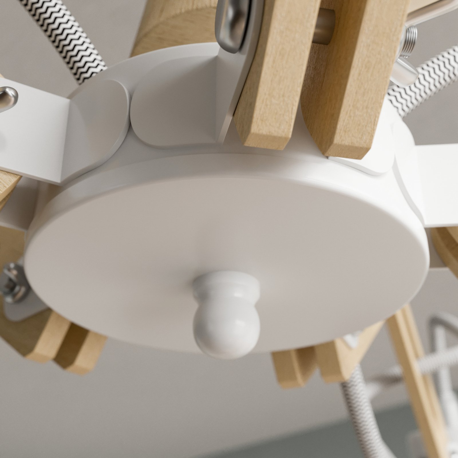 Skansen ceiling lamp 5-bulb adjustable, white