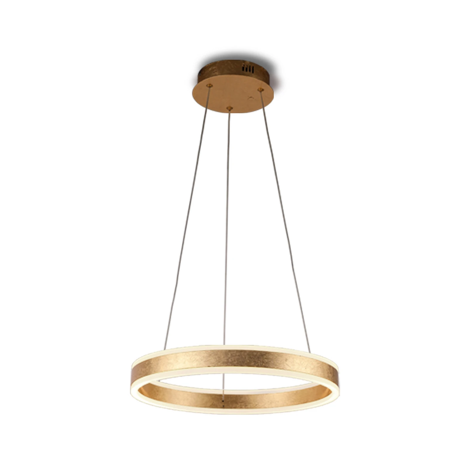 Helia LED viseća svjetiljka, zlatne boje, Ø 50 cm, metal