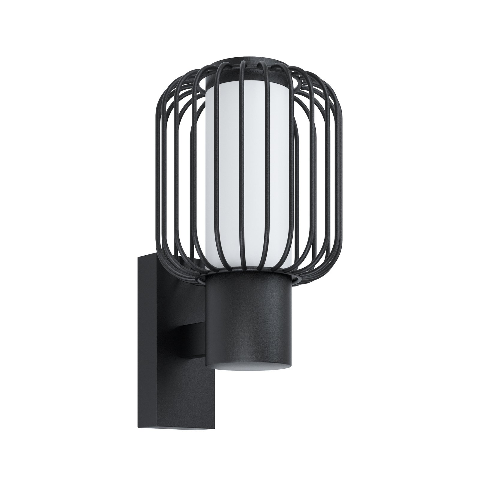 Außenwandleuchte Ravello, schwarz, Höhe 27 cm, Metall