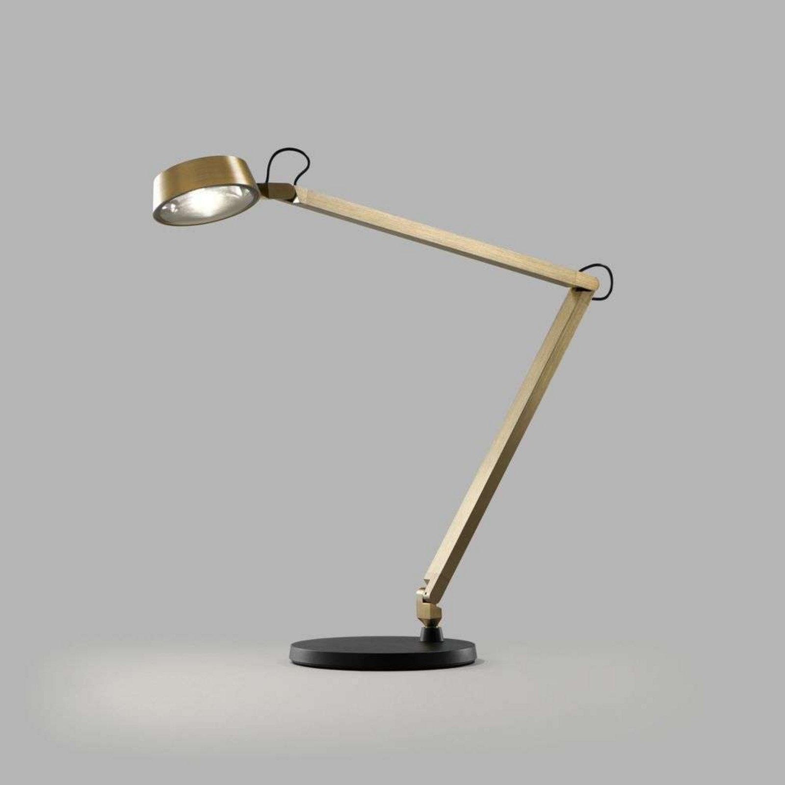 Dark T2 Table Lamp w/Base Brass - LIGHT-POINT