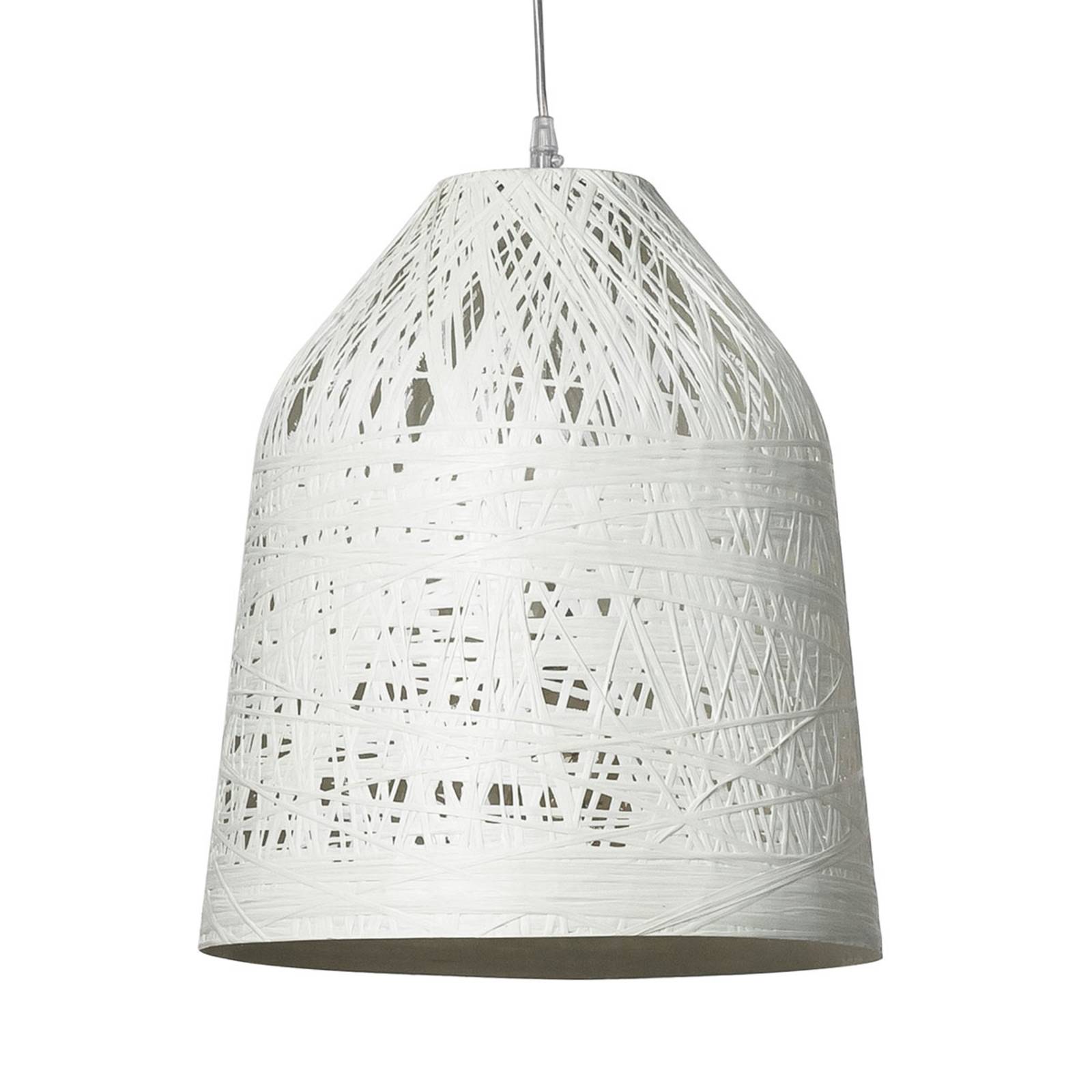 Karman Black Out - weiße Pendellampe, 35 cm