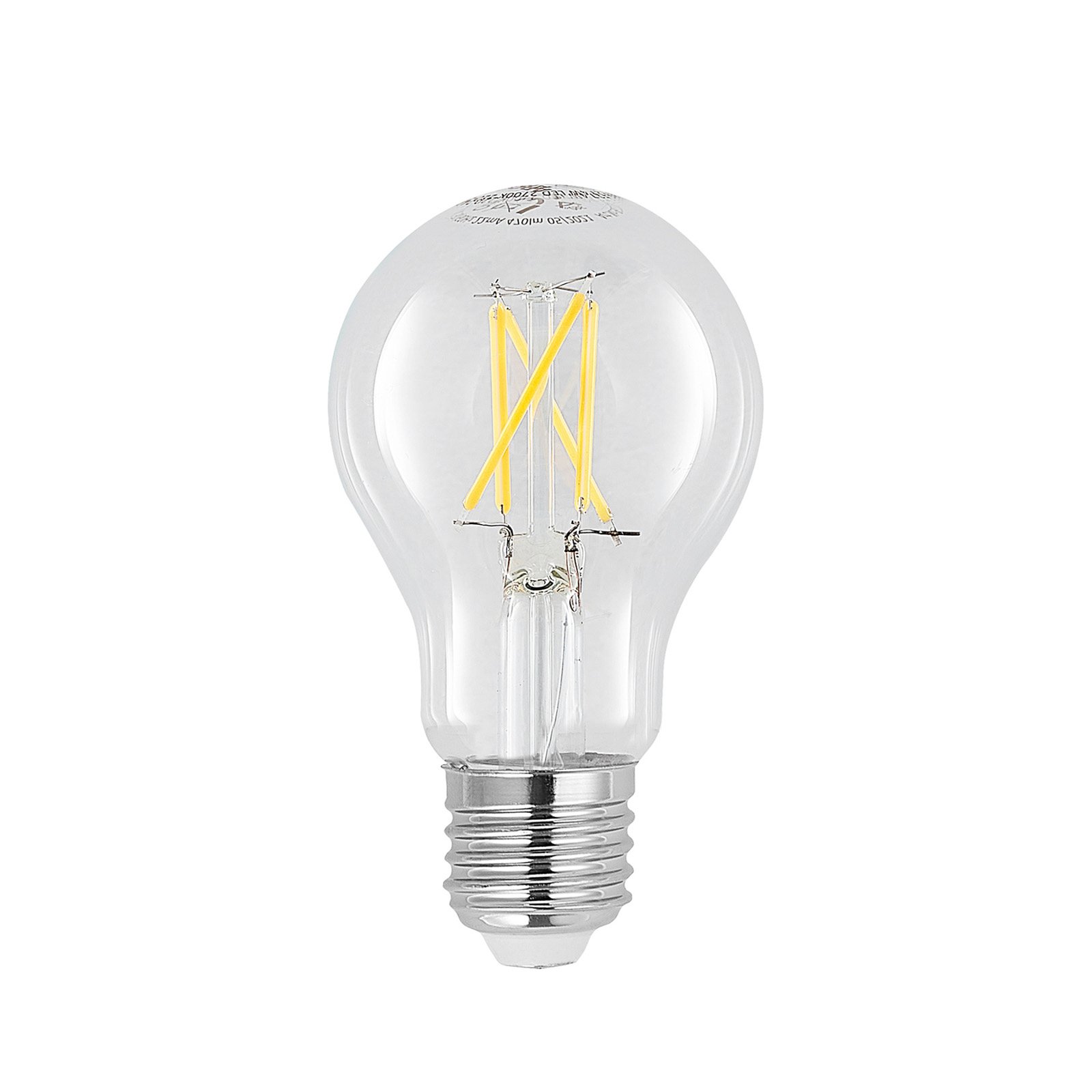 LED-Lampe E27 6W 2.700K Filament,dimmbar klar 3er