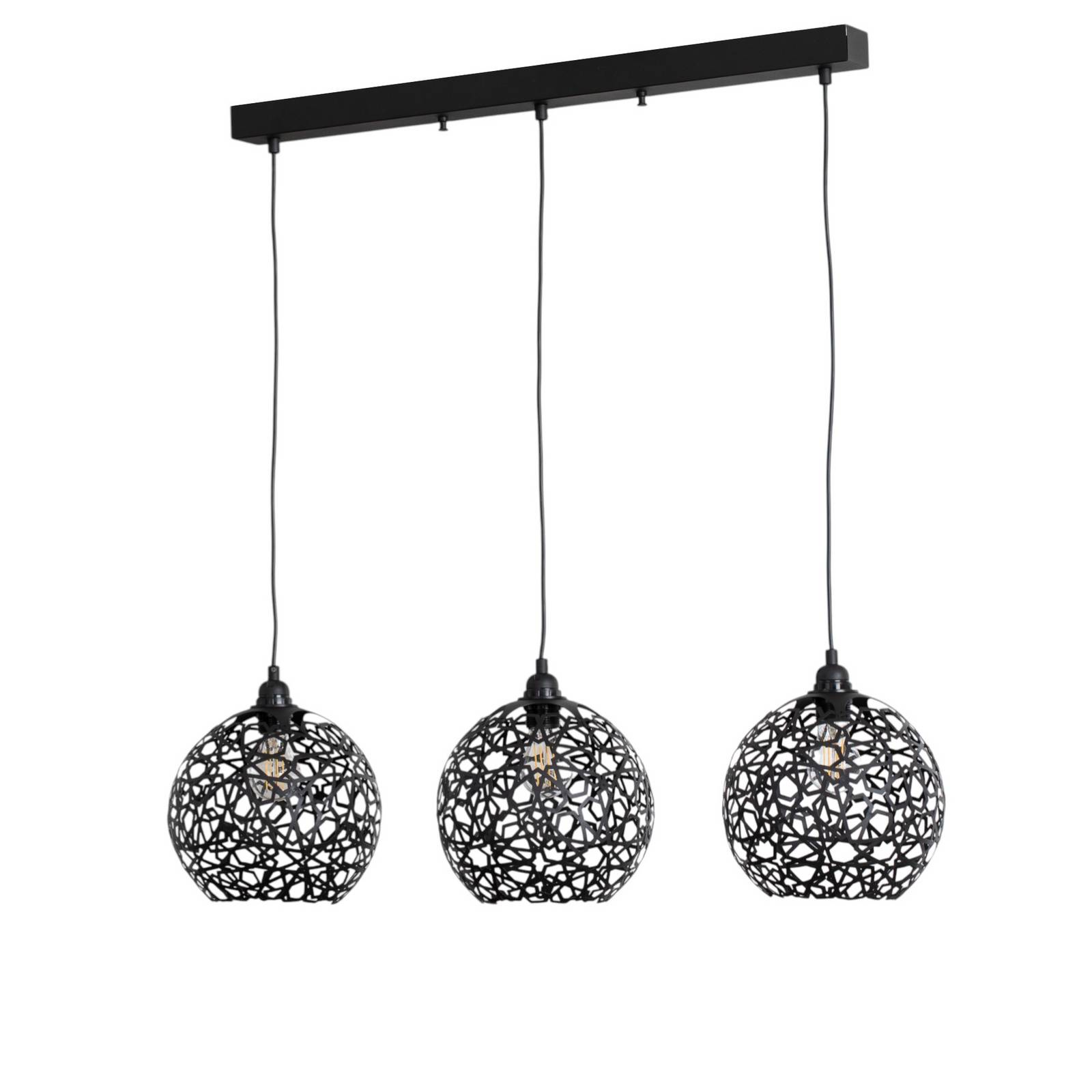 Hängelampe Fellini MR-786 3-flammig linear schwarz