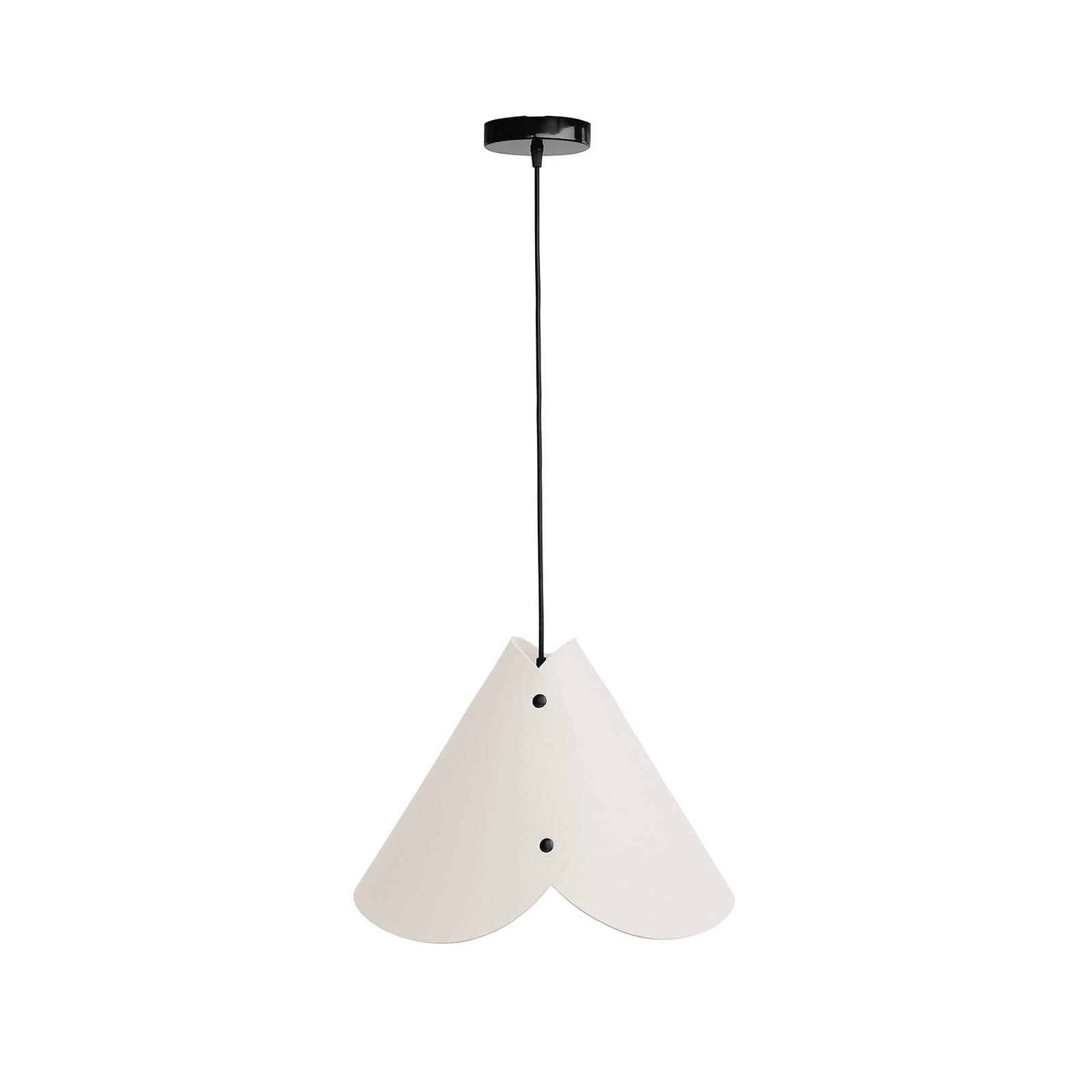 ALMUT 0314 suspension conique 1 lampe blanc laine