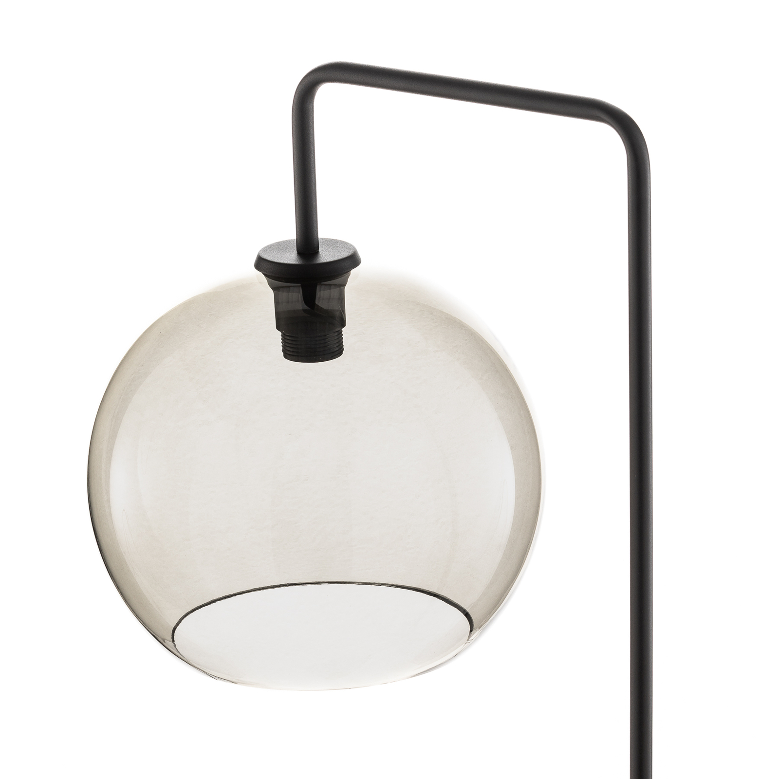 Lampe sur pied Monaco avec abat-jour boule en verre