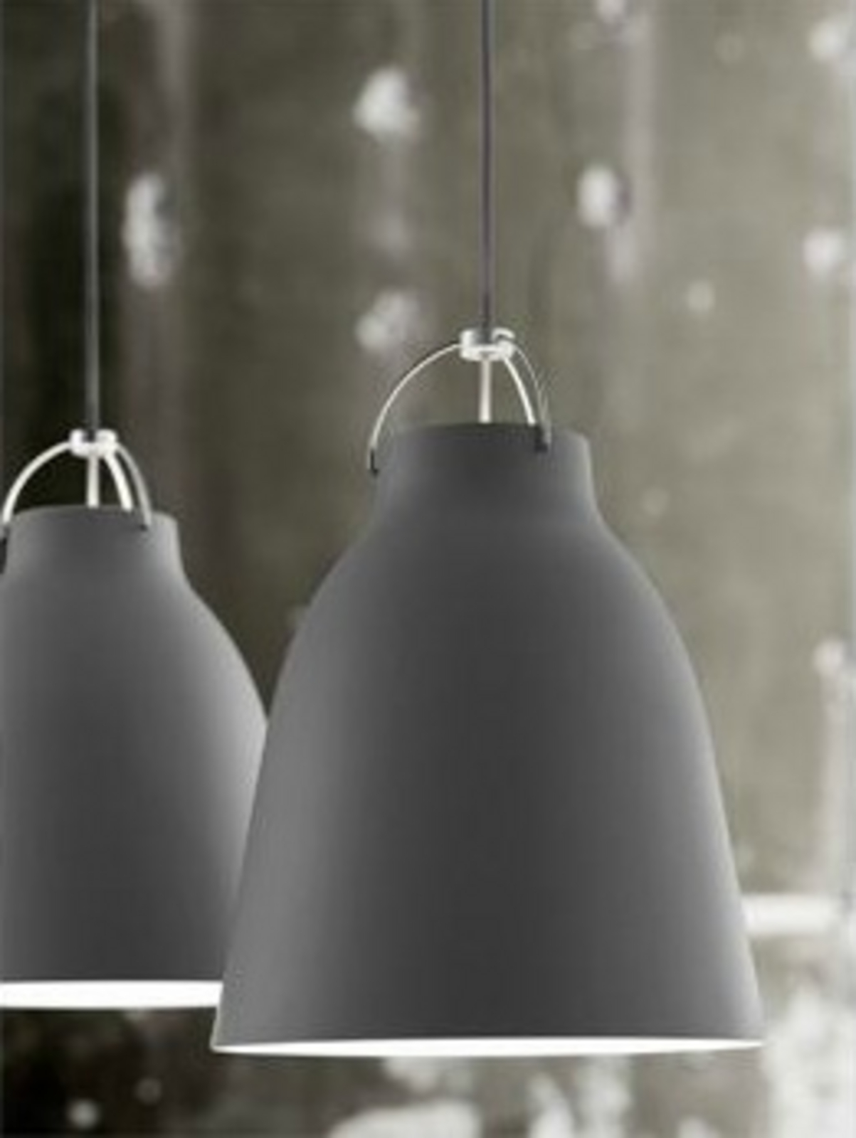 Caravaggio™ P3 Candeeiro Suspenso Matt Grey45 - Fritz Hansen