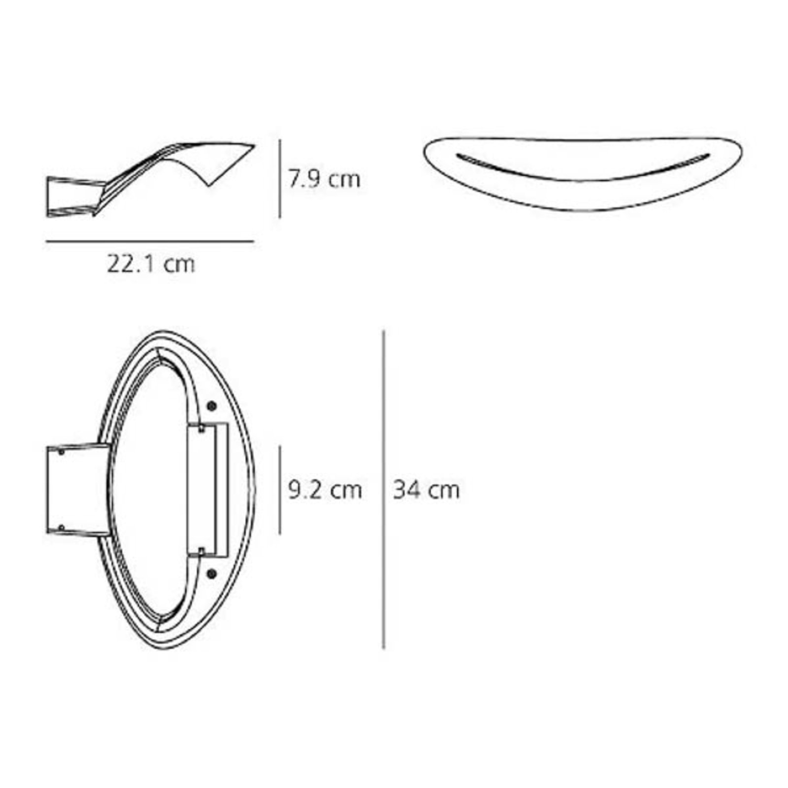 Mesmeri Designer-Wandleuchte weiß - Artemide