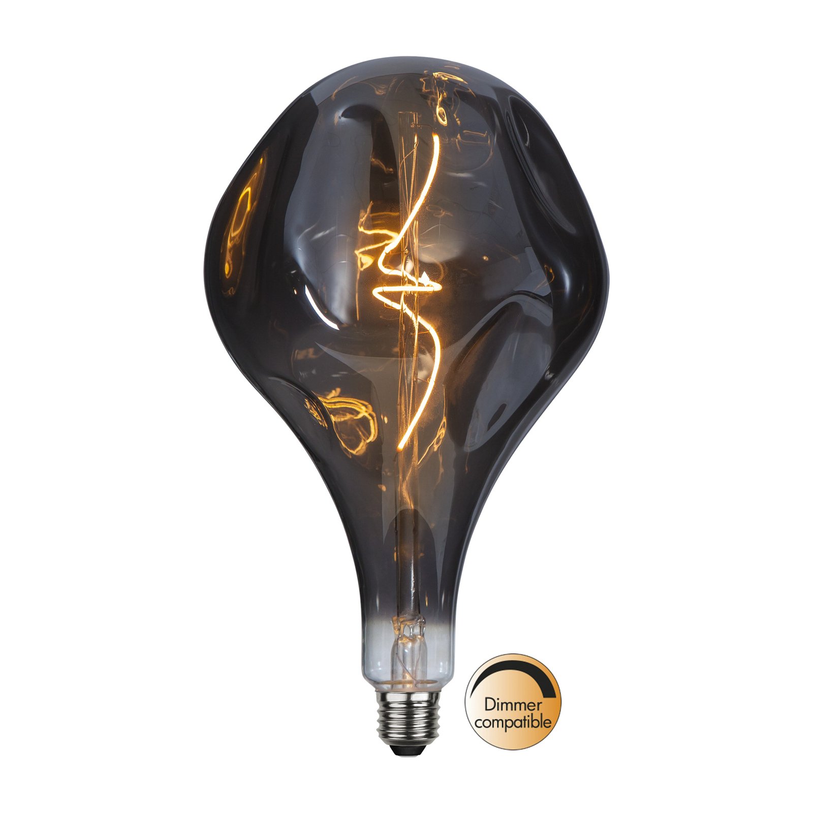 Lampadina LED Vintage A165 E27 2,5W nero 2100K dimmerabile