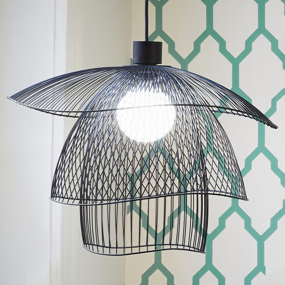 Forestier Papillon pendellampa S, svart från Forestier