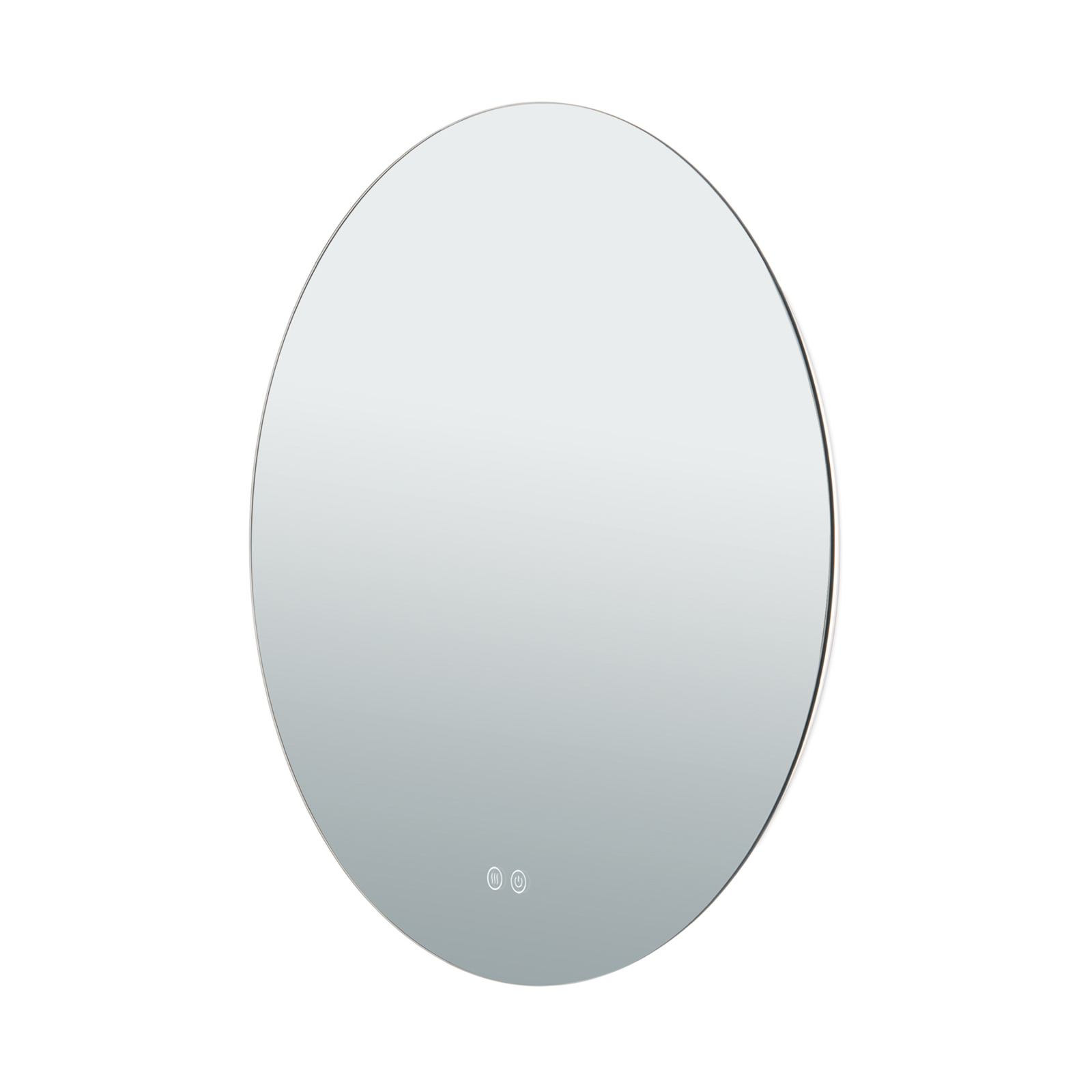 Miroir LED Focus, Ø 60 cm, CCT, antibuée, variateur tactile