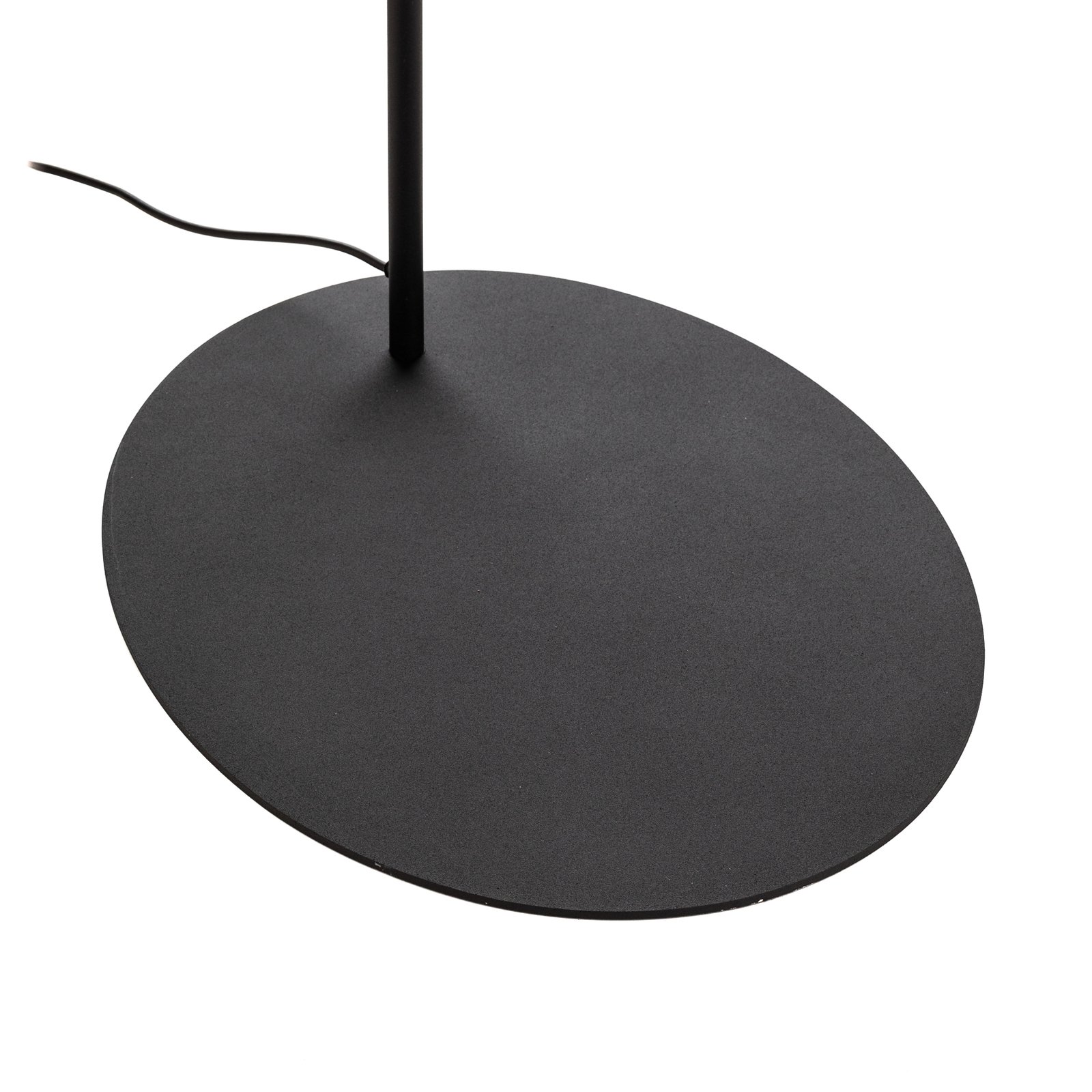 Moby Black textile floor lamp