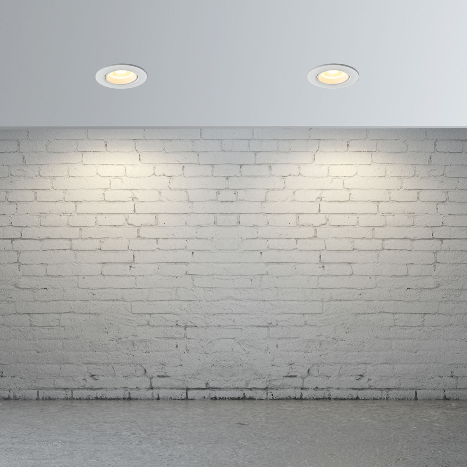 Biele zapustené LED svetlo Quentin, 9W