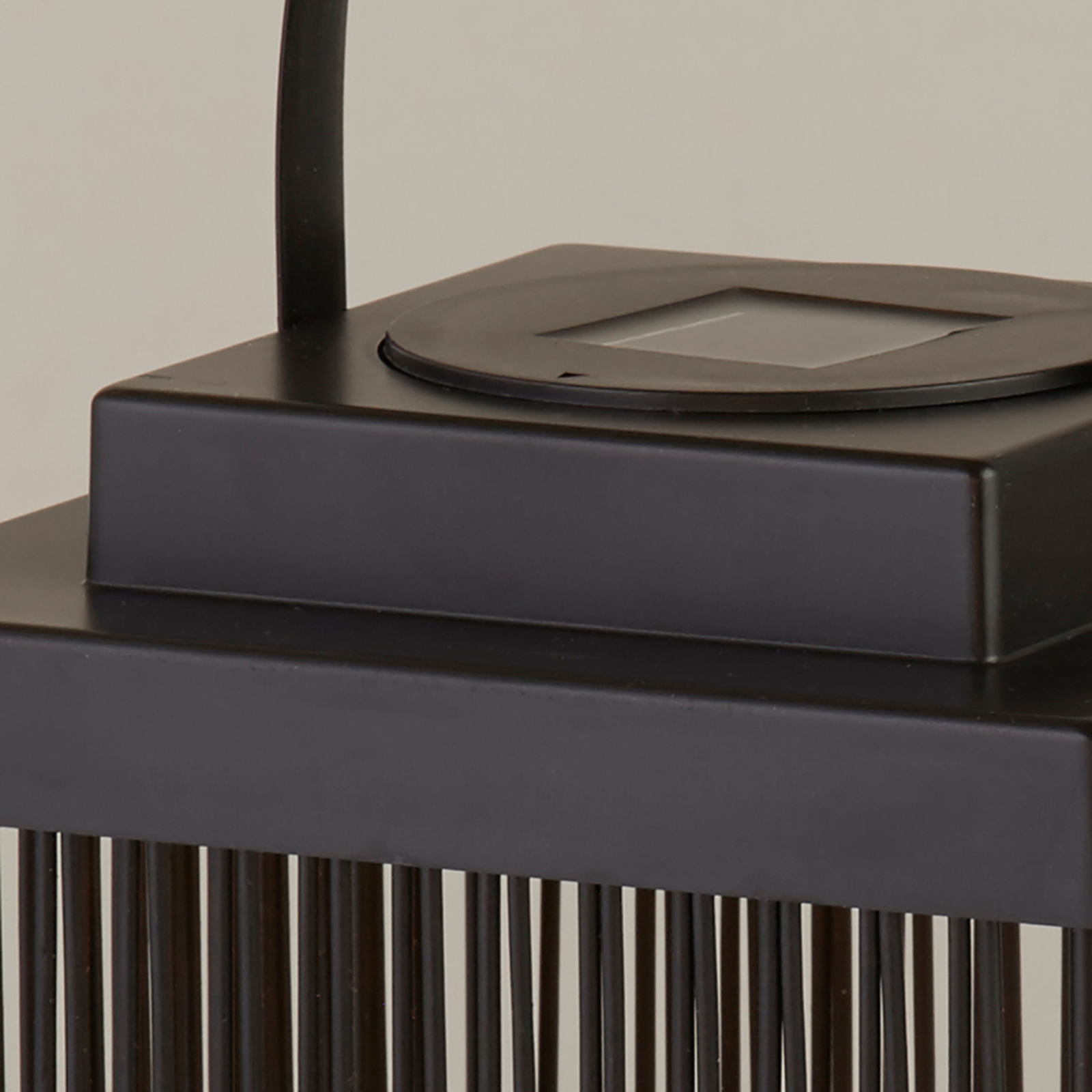 Solarna LED terasa svetilka Sophelia, 26 cm, črna, ratana