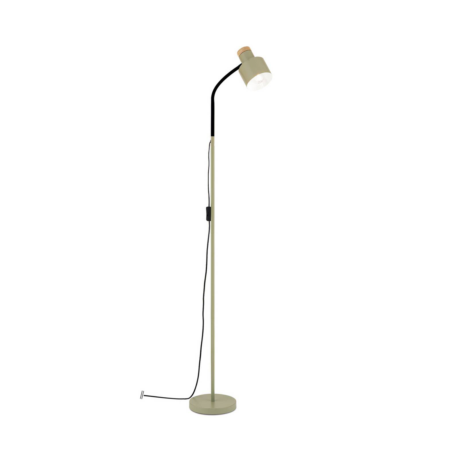 Stehleuchte Gili, Stahl, lichtgrün, Höhe 150 cm, E27
