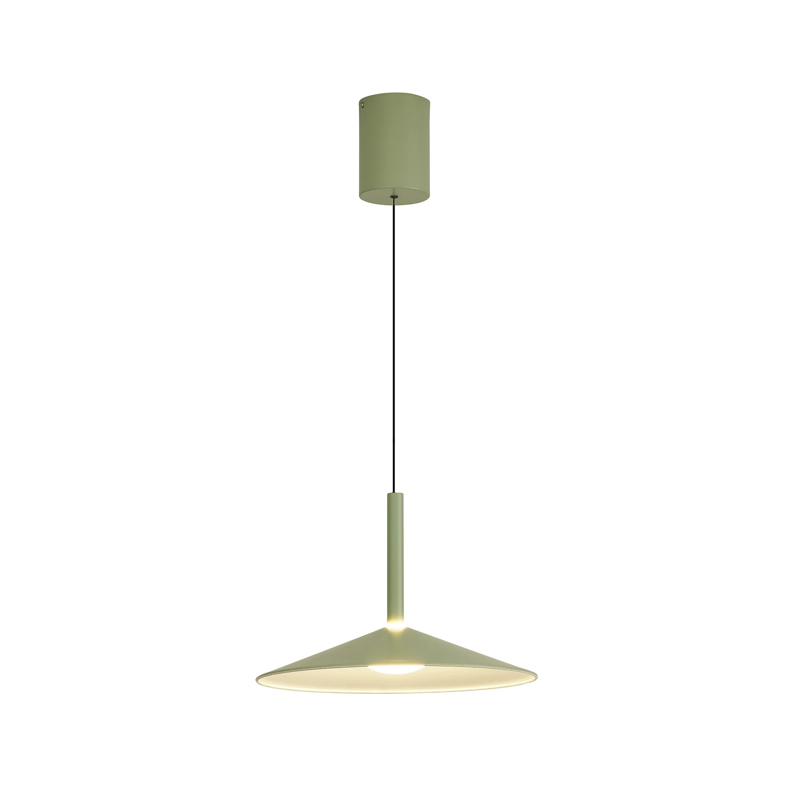Suspension LED Calice, vert, Ø 32 cm, réglable en hauteur