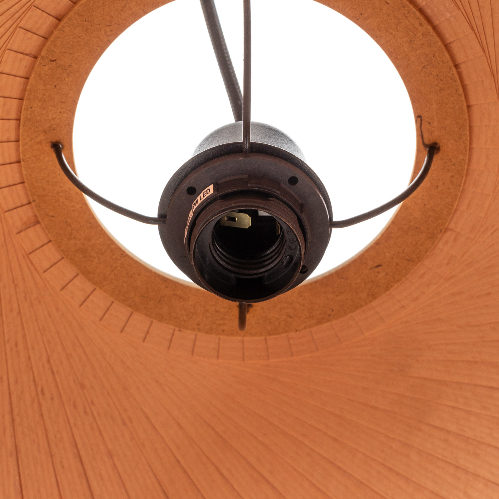 Envostar n.n hanglamp van hout, Ø 53 cm