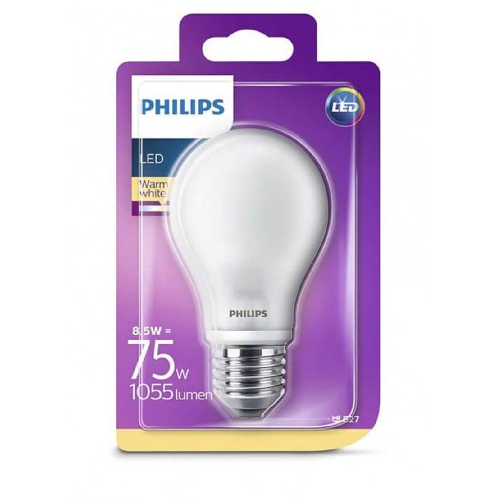 Ljuskälla LED 8,5W Glas (1055lm) E27 - Philips