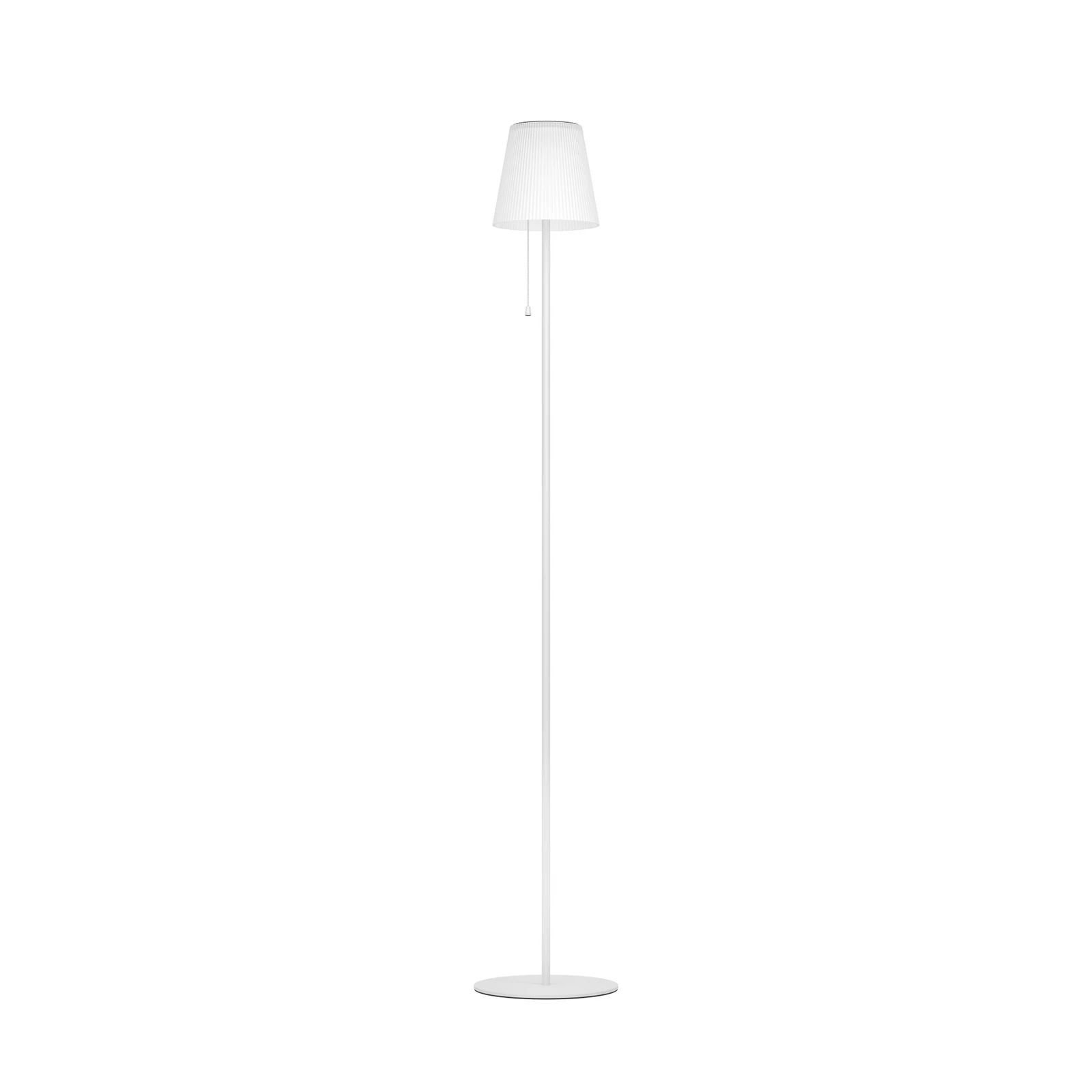 Scordiano-L napelemes LED teraszos lámpa, fehér, magasság 120 cm